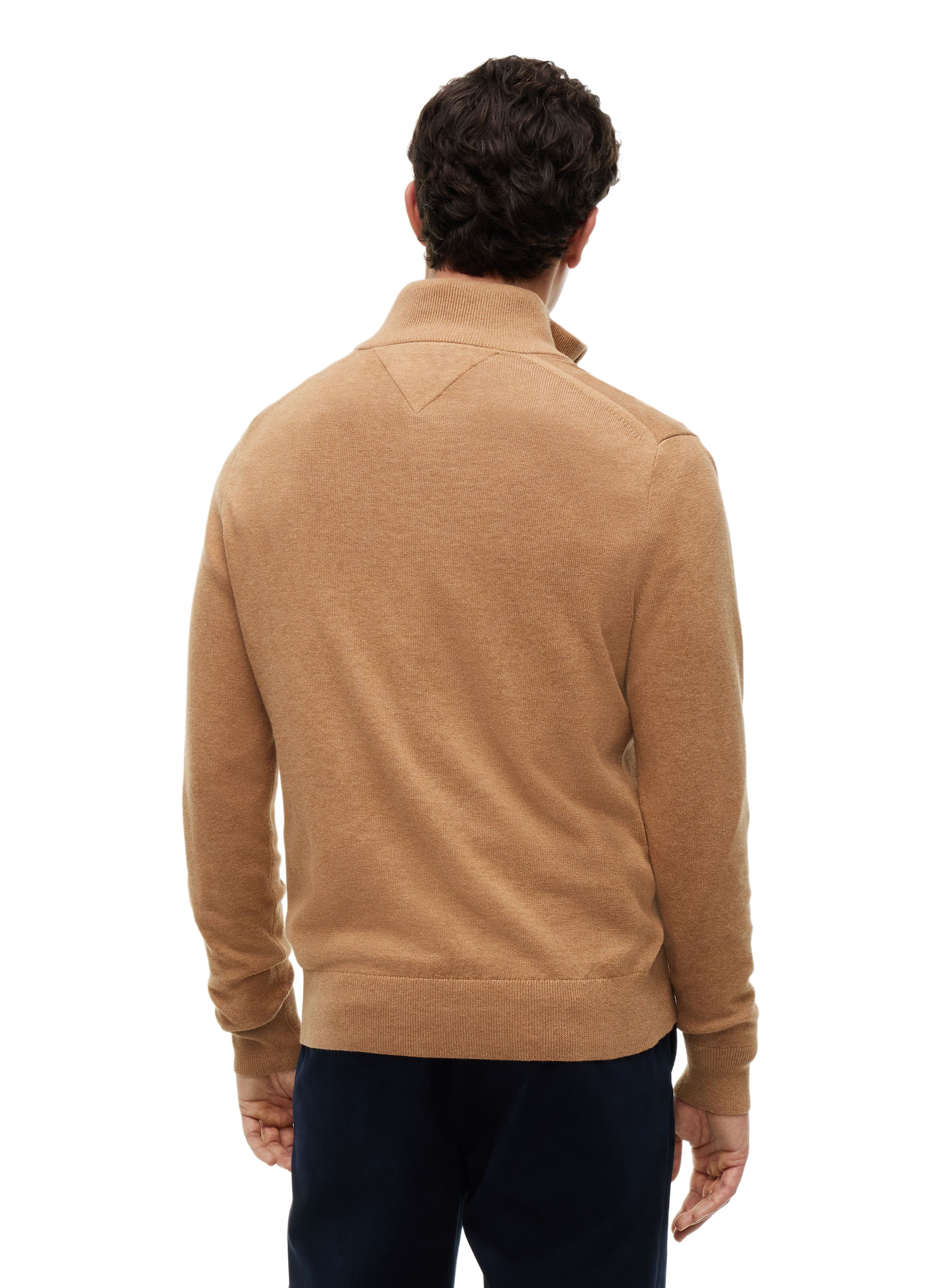 Pull à col zippé TOMMY HILFIGER Beige