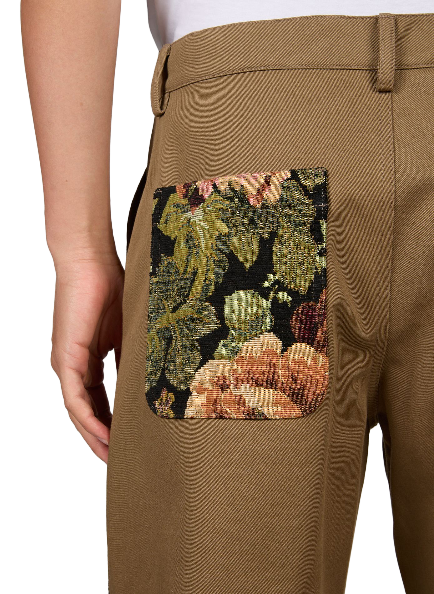 Rechte broek met bloemendetails van katoen SIMONE ROCHA Veelkleurig