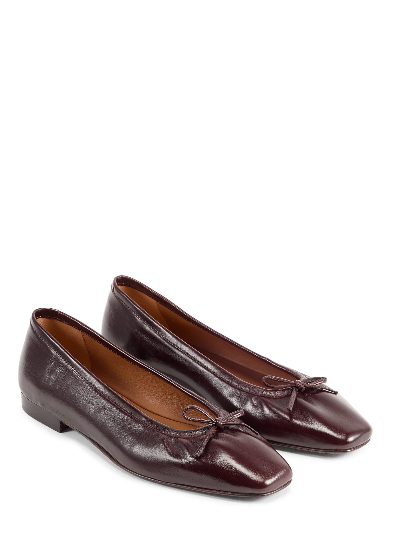 Ballerina's in leer BOBBIES Rood
