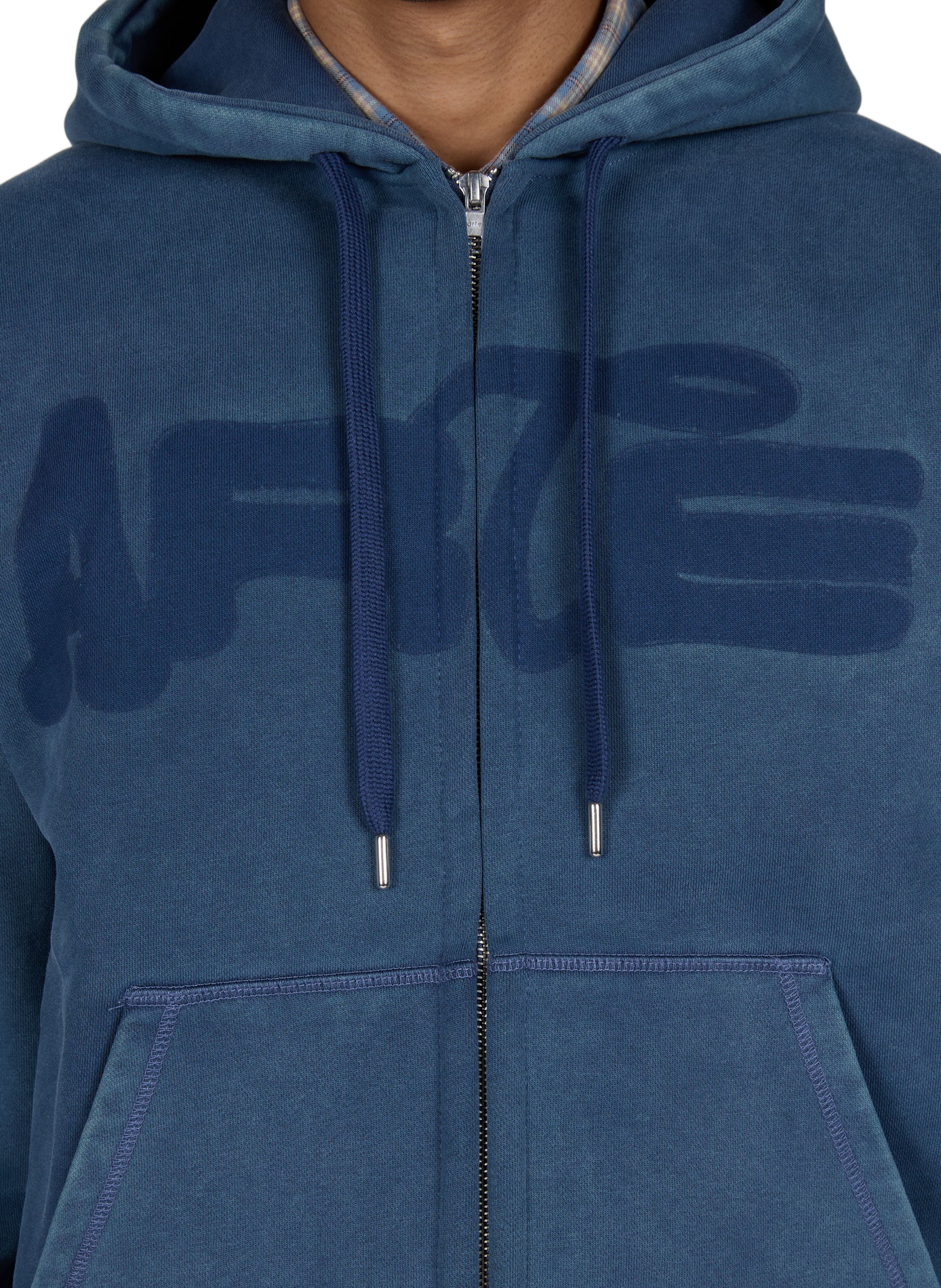 Gerader Kapuzenpullover aus Baumwolle mit Print ARTE ANTWERP Blau