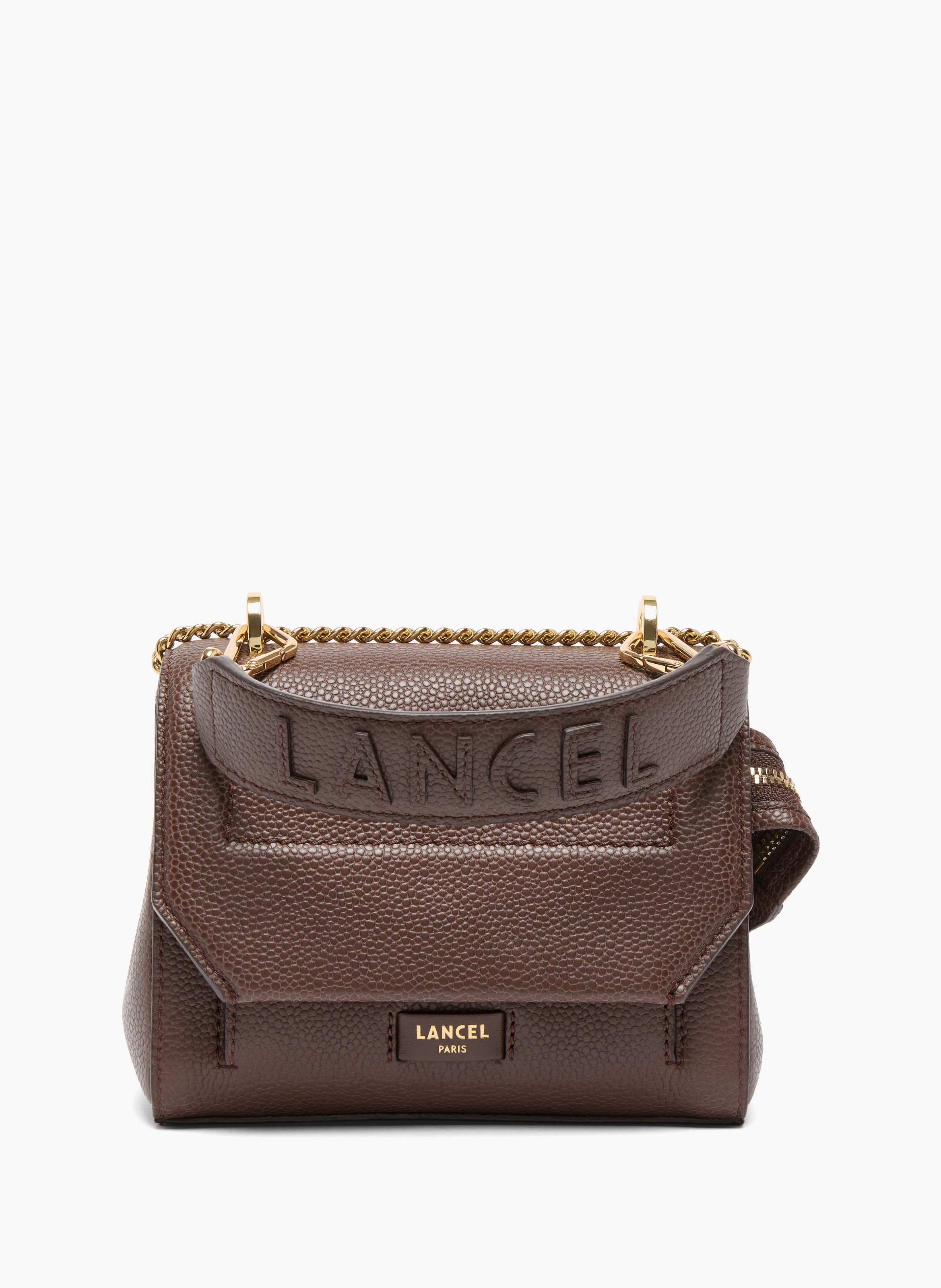 Sac rabat s ninon de lancel en cuir  Noix de coco