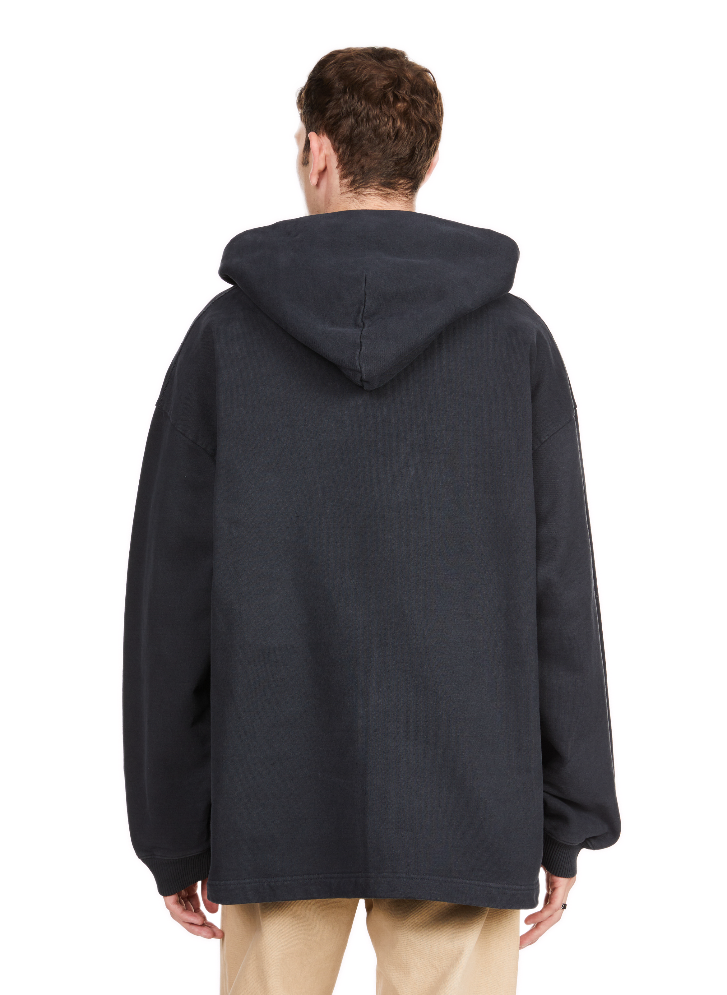 Hoodie oversize en coton ACNE STUDIOS Noir