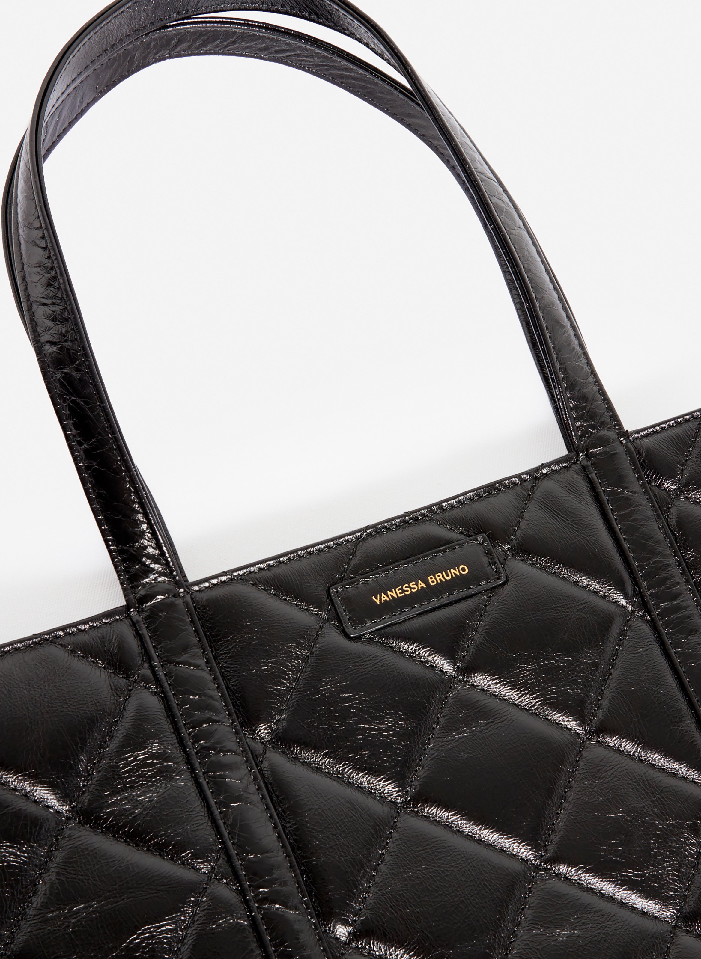 Cabas xl en cuir matelassé VANESSA BRUNO Noir