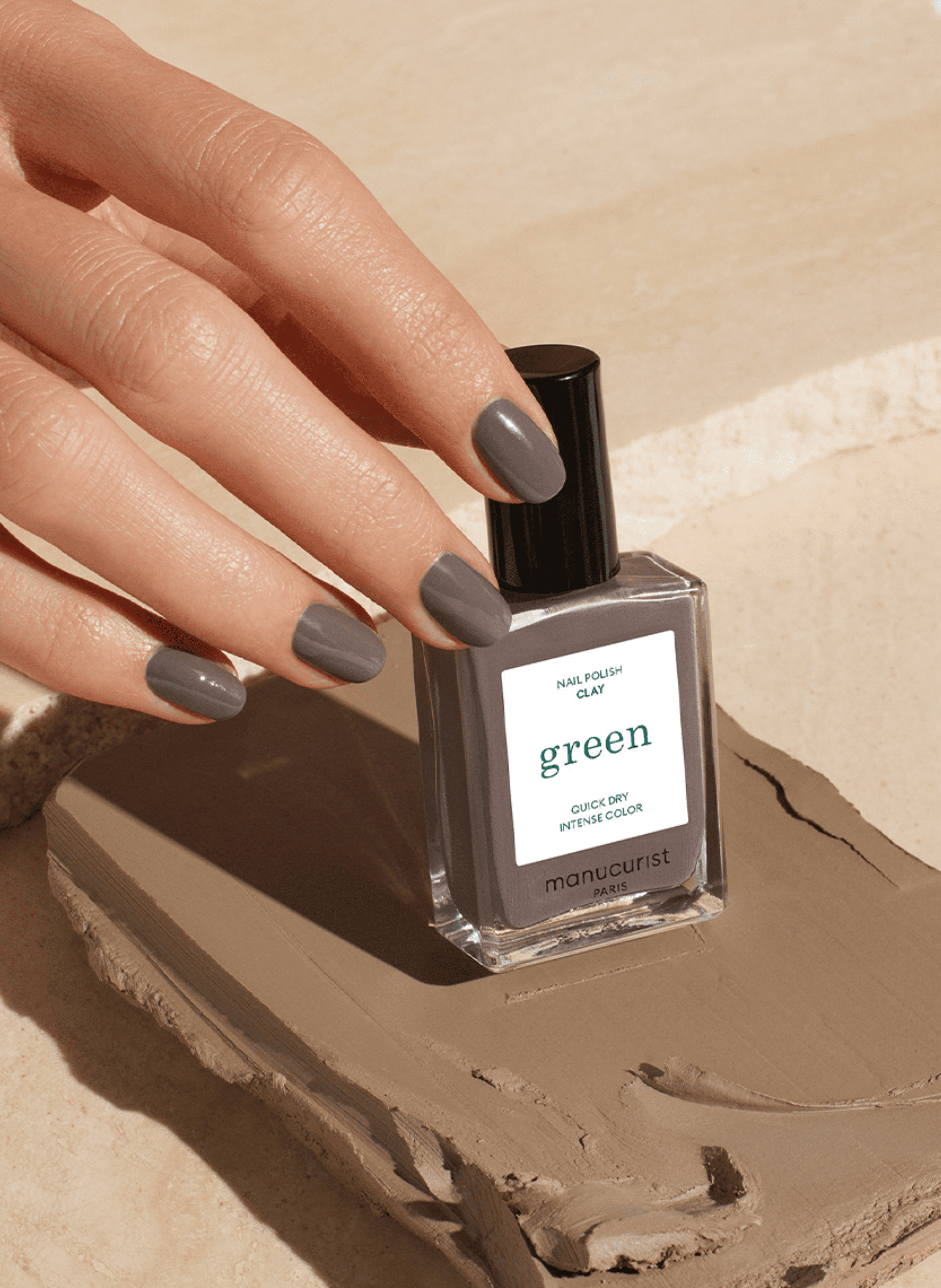 Green Nail Polish MANUCURIST Clay