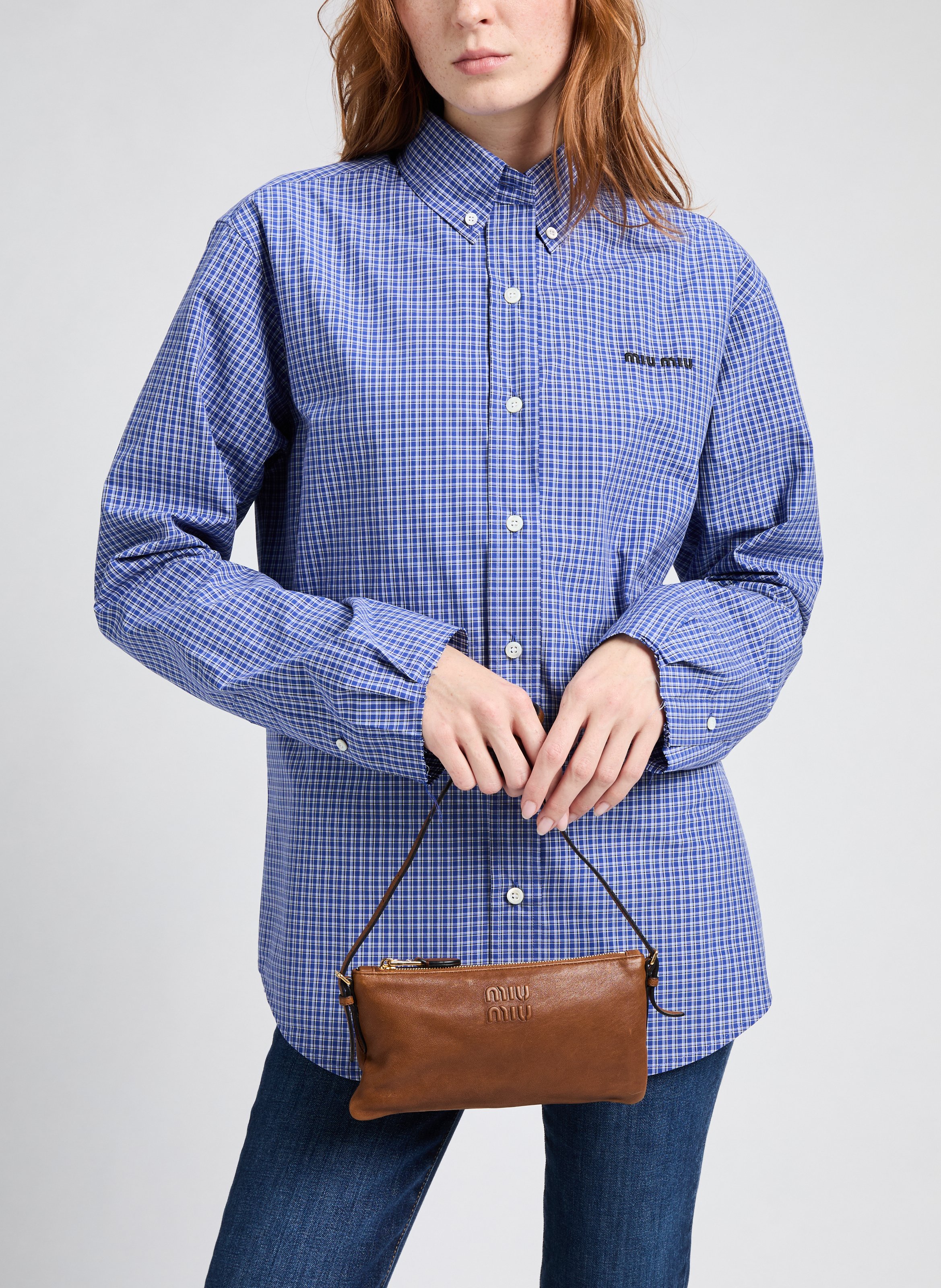 Mini sac Nappa Aviator MIU MIU Marron