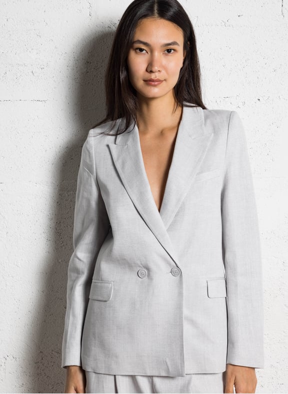 Veste de tailleur ajustée Gris by IKKS IKKS Veste de tailleur ajustée Gris