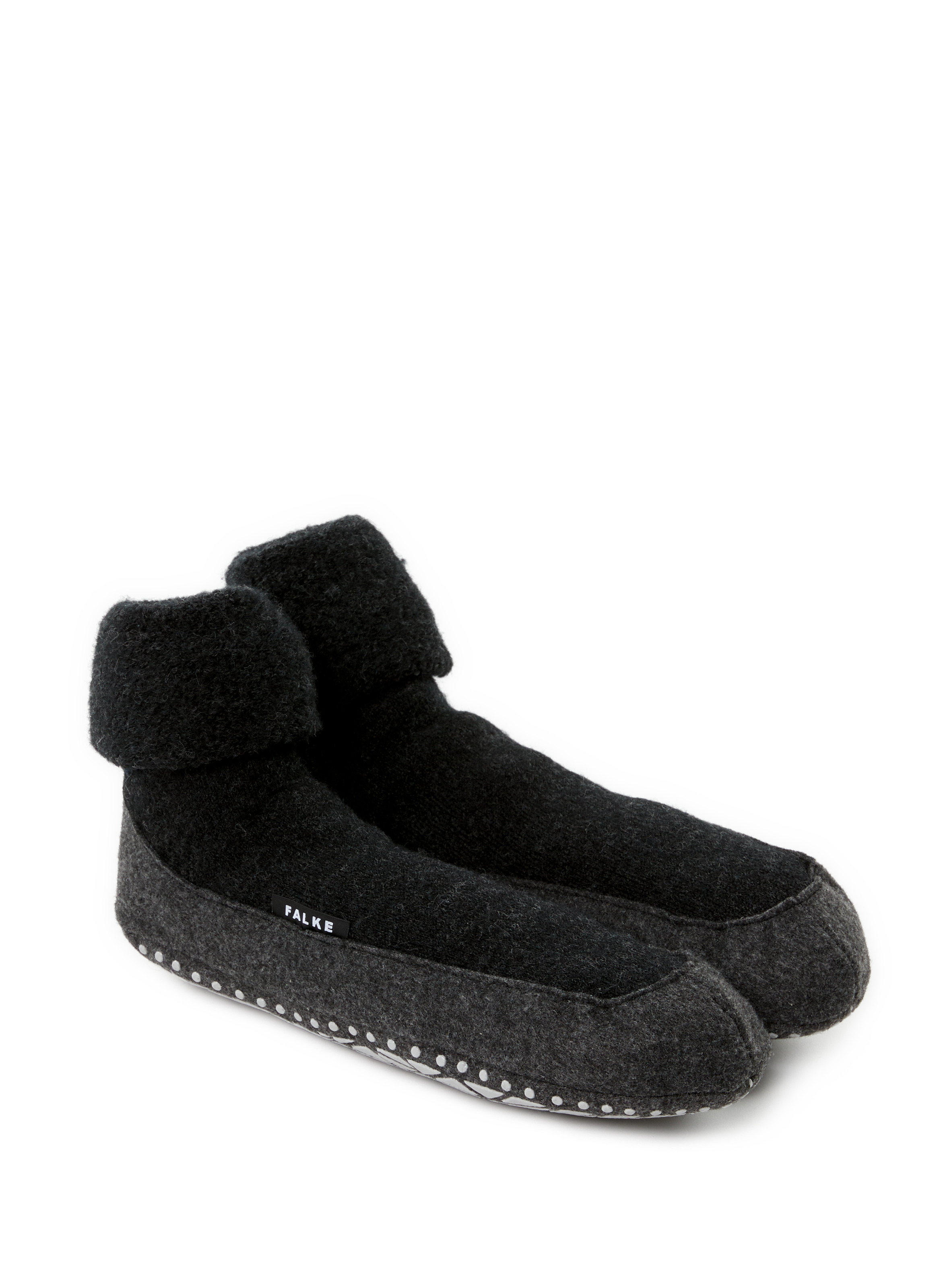 Non-slip wool blend slippers FALKE Grey