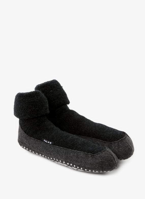 Chaussons anti-dérapant en laine mélangée | Gris by FALKE Chaussons anti-dérapant en laine mélangée Gris