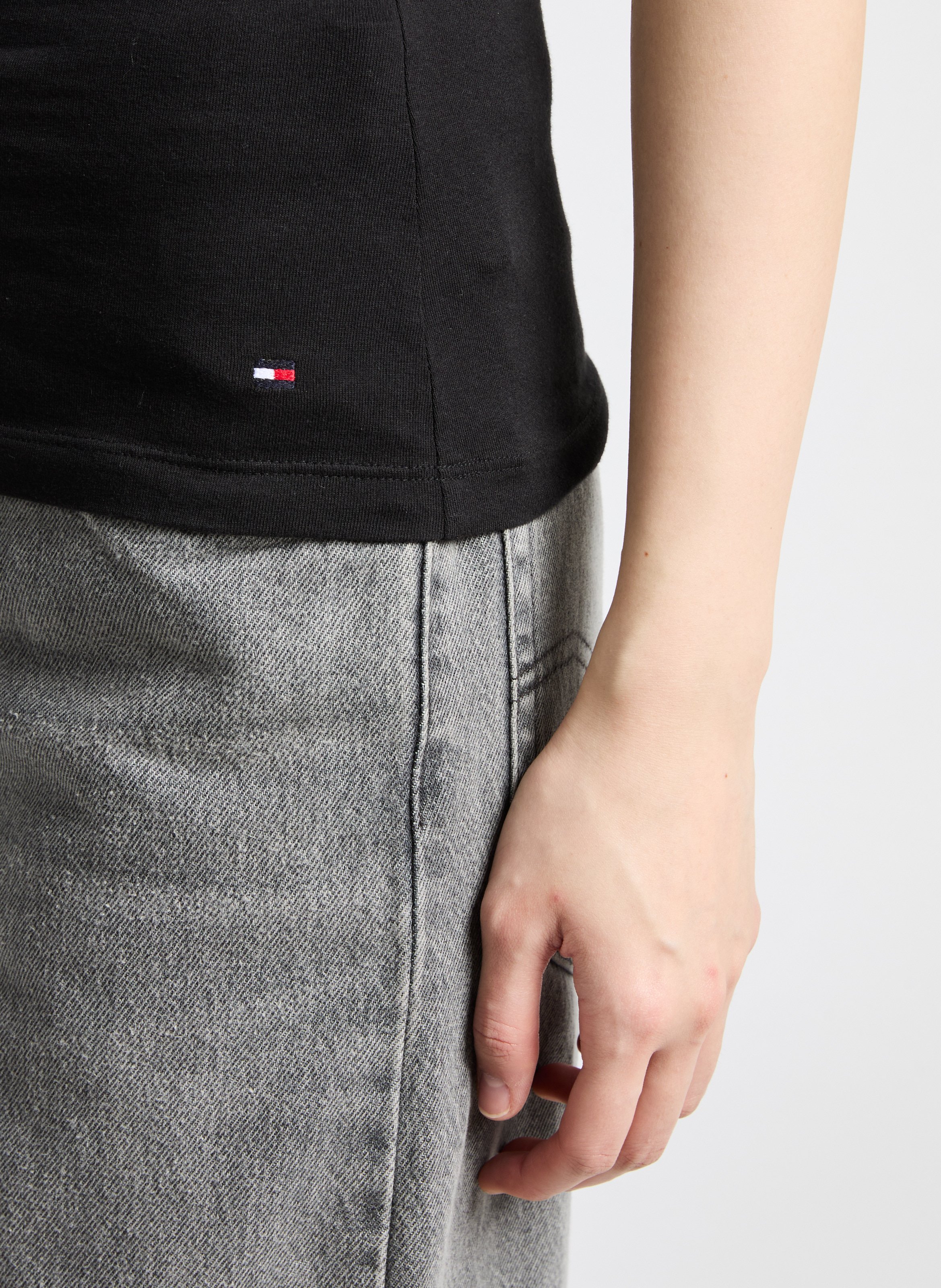 Pack of 2 cotton tank tops TOMMY HILFIGER Black