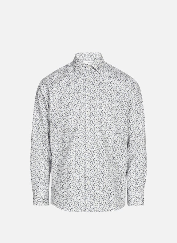 Printed cotton-blend shirt White by SELECTED SELECTED Printed cotton-blend shirt White