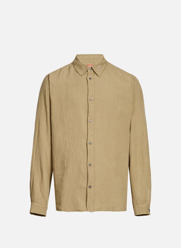 Chemise en lin S-Uccle-A Marron by DIESEL DIESEL Chemise en lin S-Uccle-A Marron