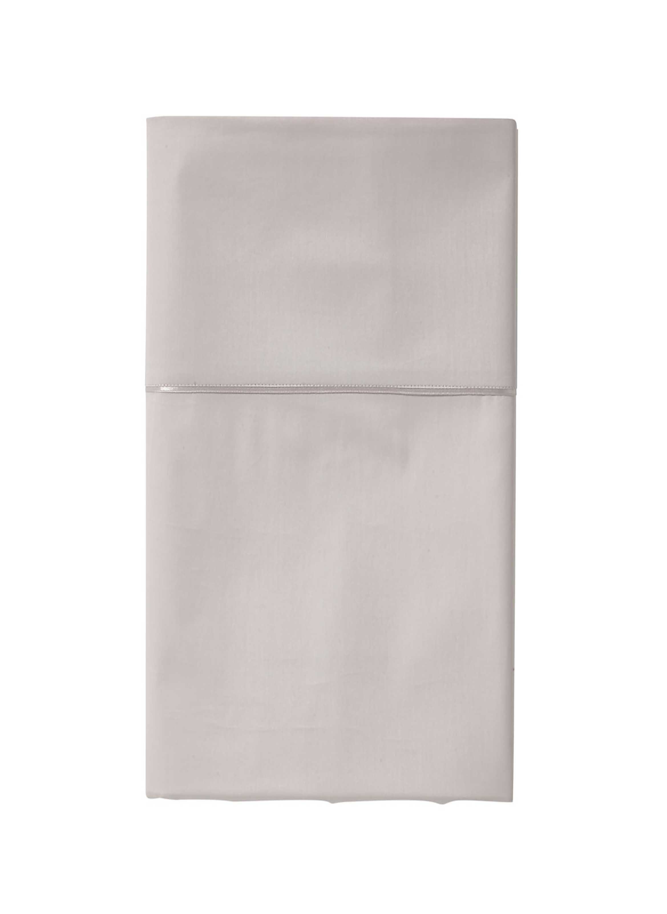Drap plat uni en satin de coton bio, teophile ALEXANDRE TURPAULT Beige