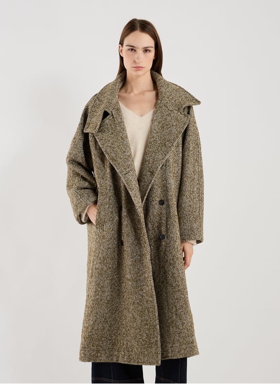 Manteau Juliette en laine mélangée Multicolore by BELLEROSE BELLEROSE Manteau Juliette en laine mélangée Multicolore