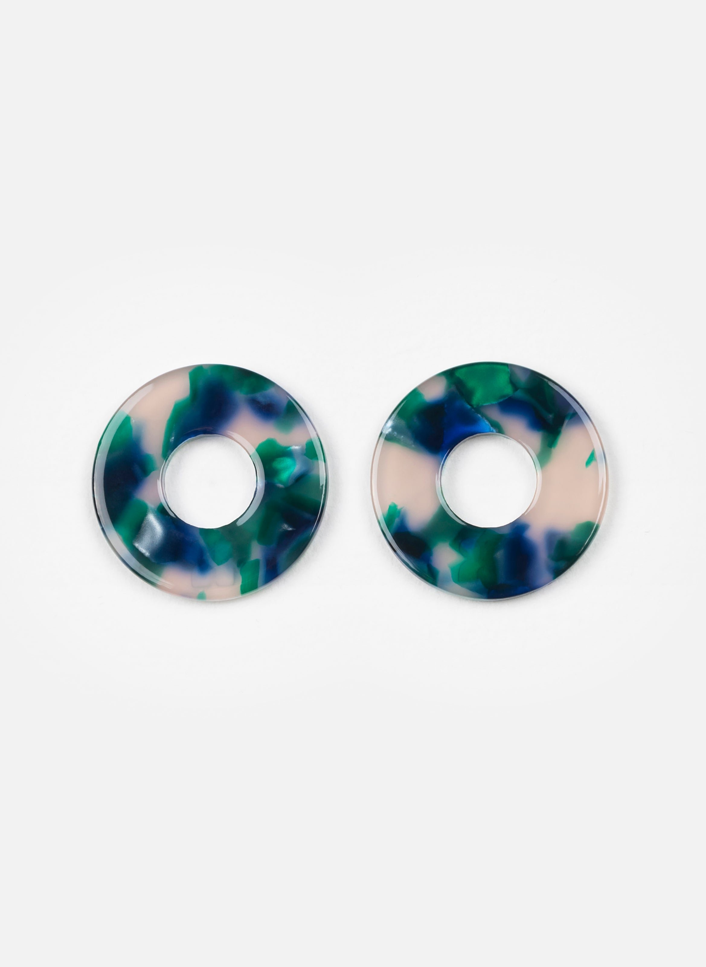 Charms donuts en acétate de cellulose KURAGE GINZA Vert