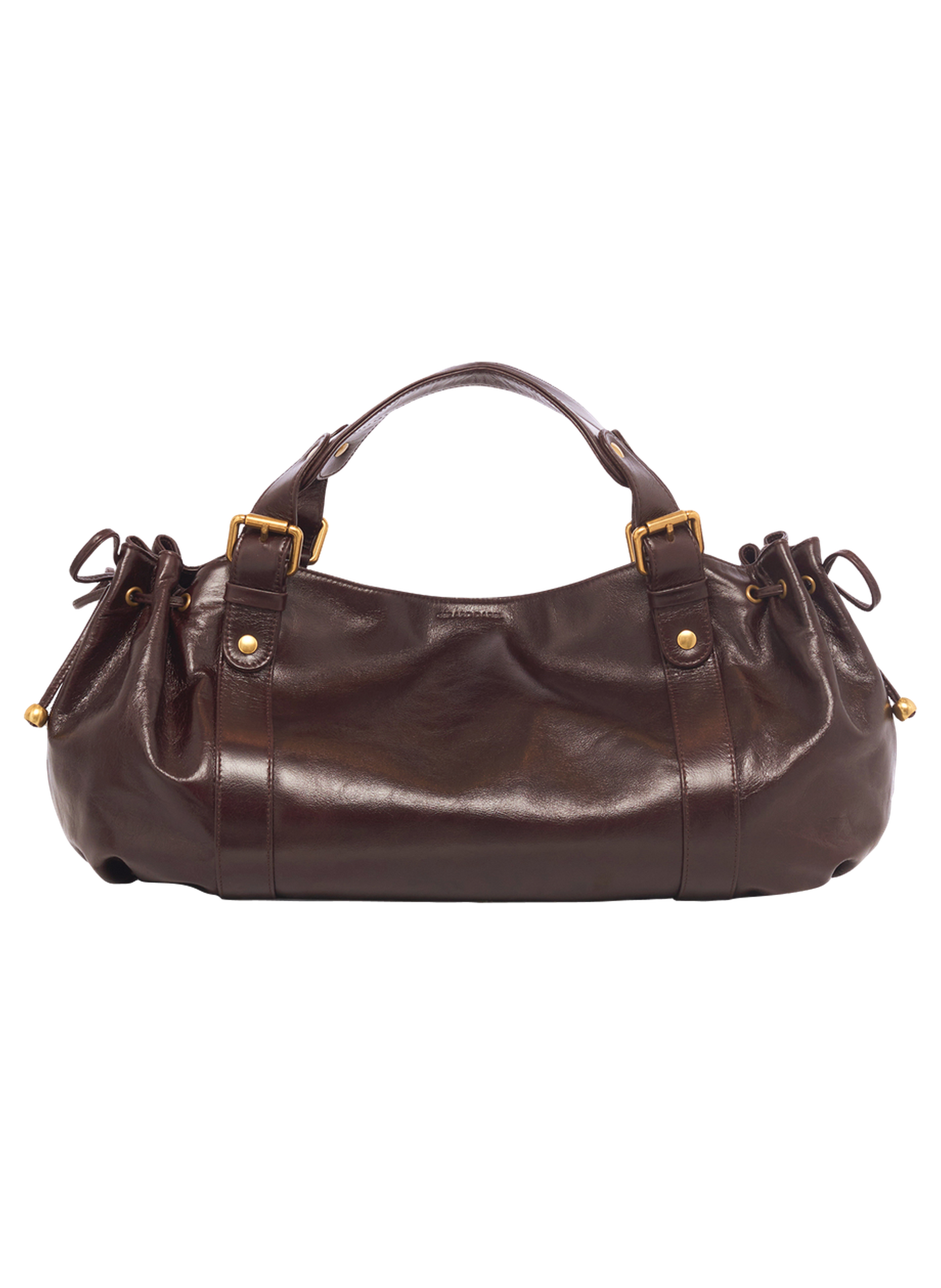 Sac à main en cuir effet froissé - 24h GERARD DAREL Marron