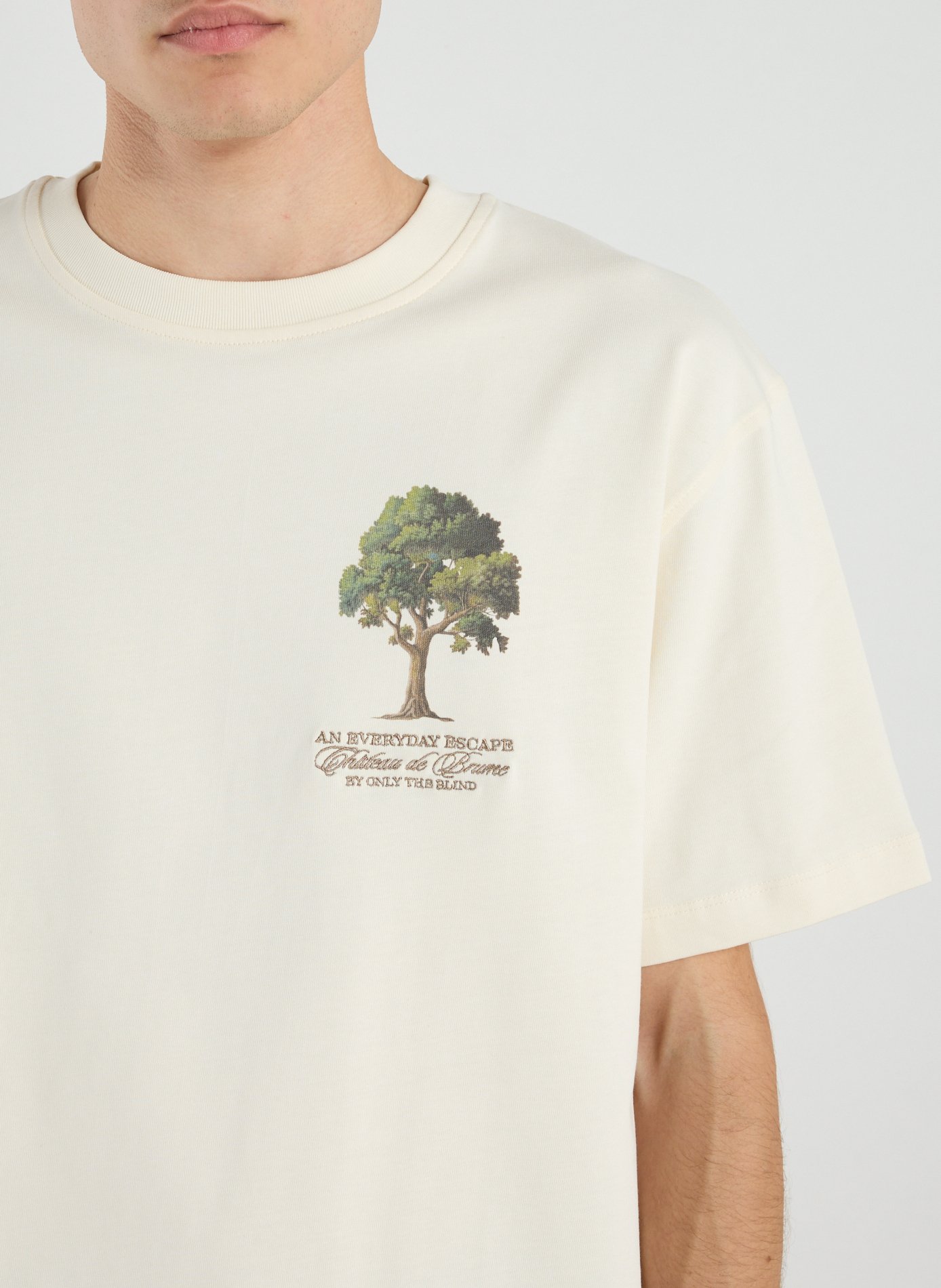 Château de Brume cotton T-shirt ONLY THE BLIND Beige