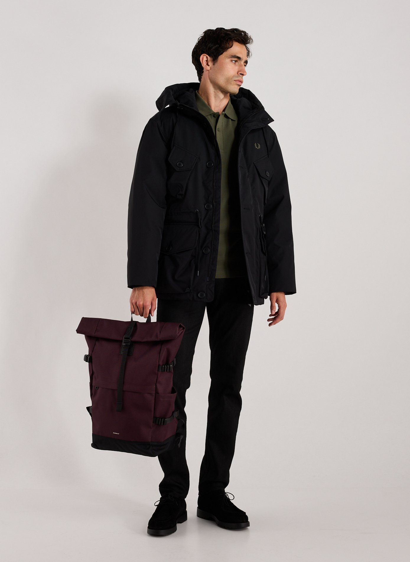 Sac à dos Icon Rolltop L SANDQVIST Rouge