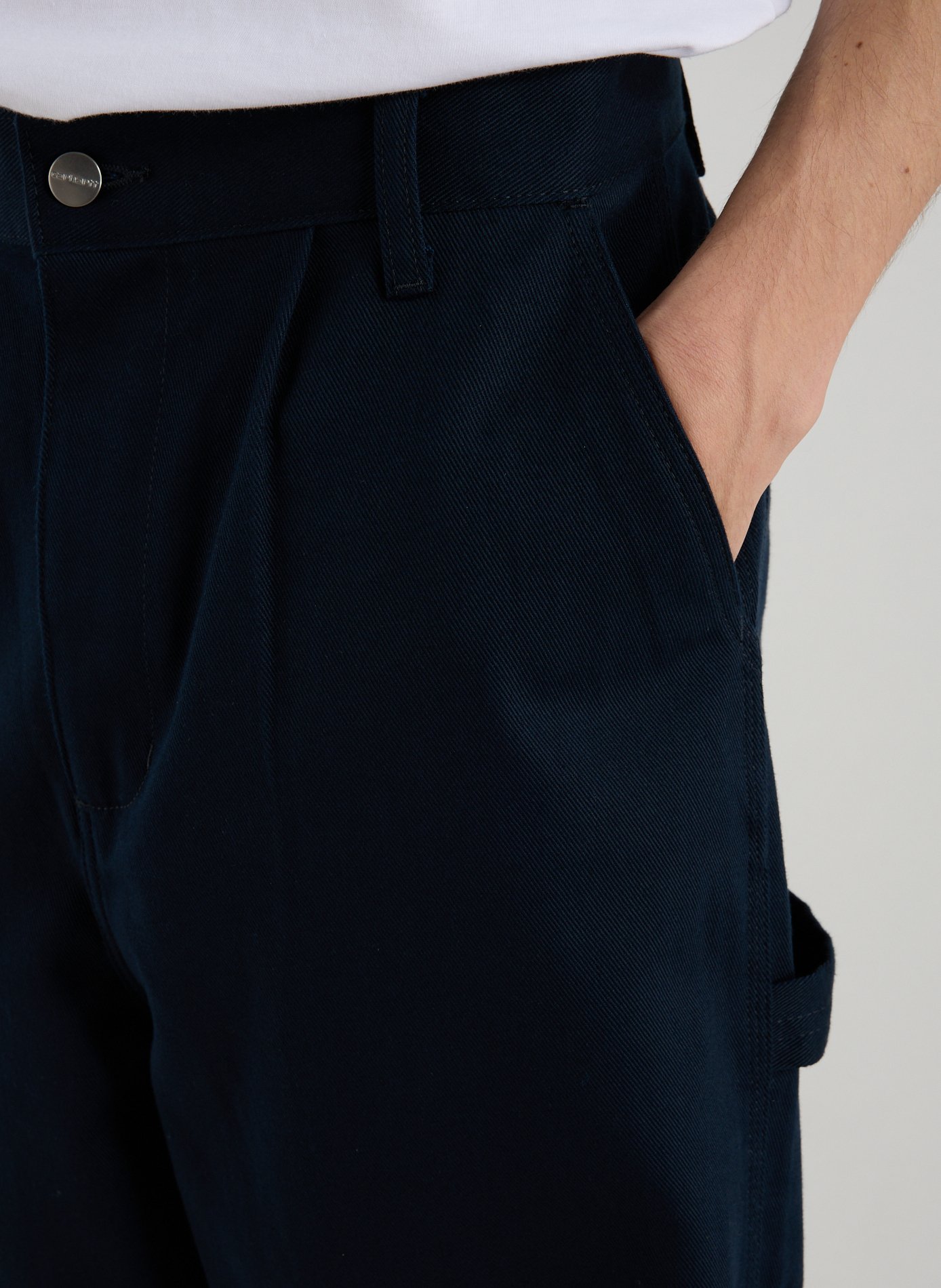 Straight cotton trousers CARHARTT WIP Blue