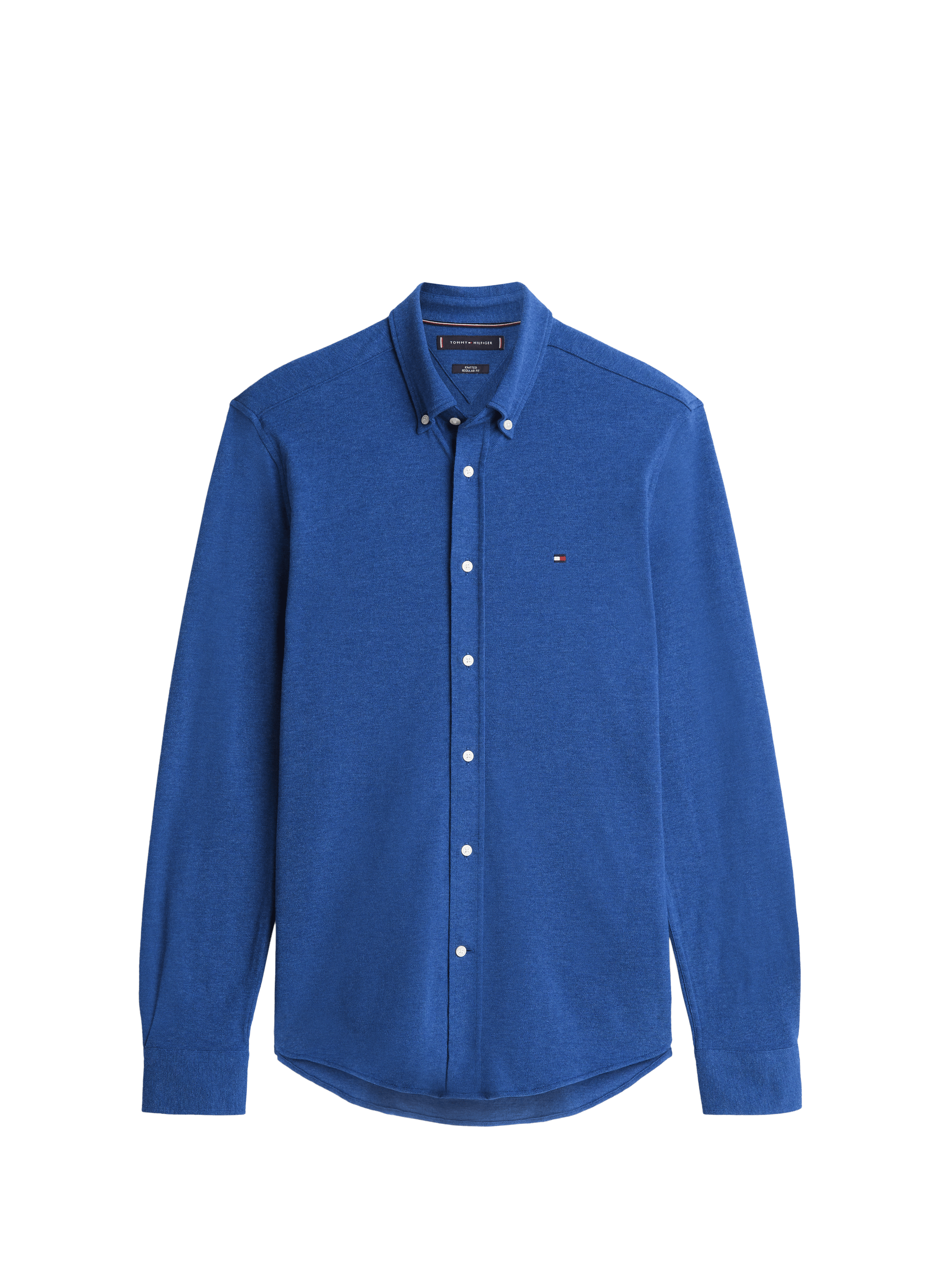 Cotton jersey shirt with logo TOMMY HILFIGER Blue