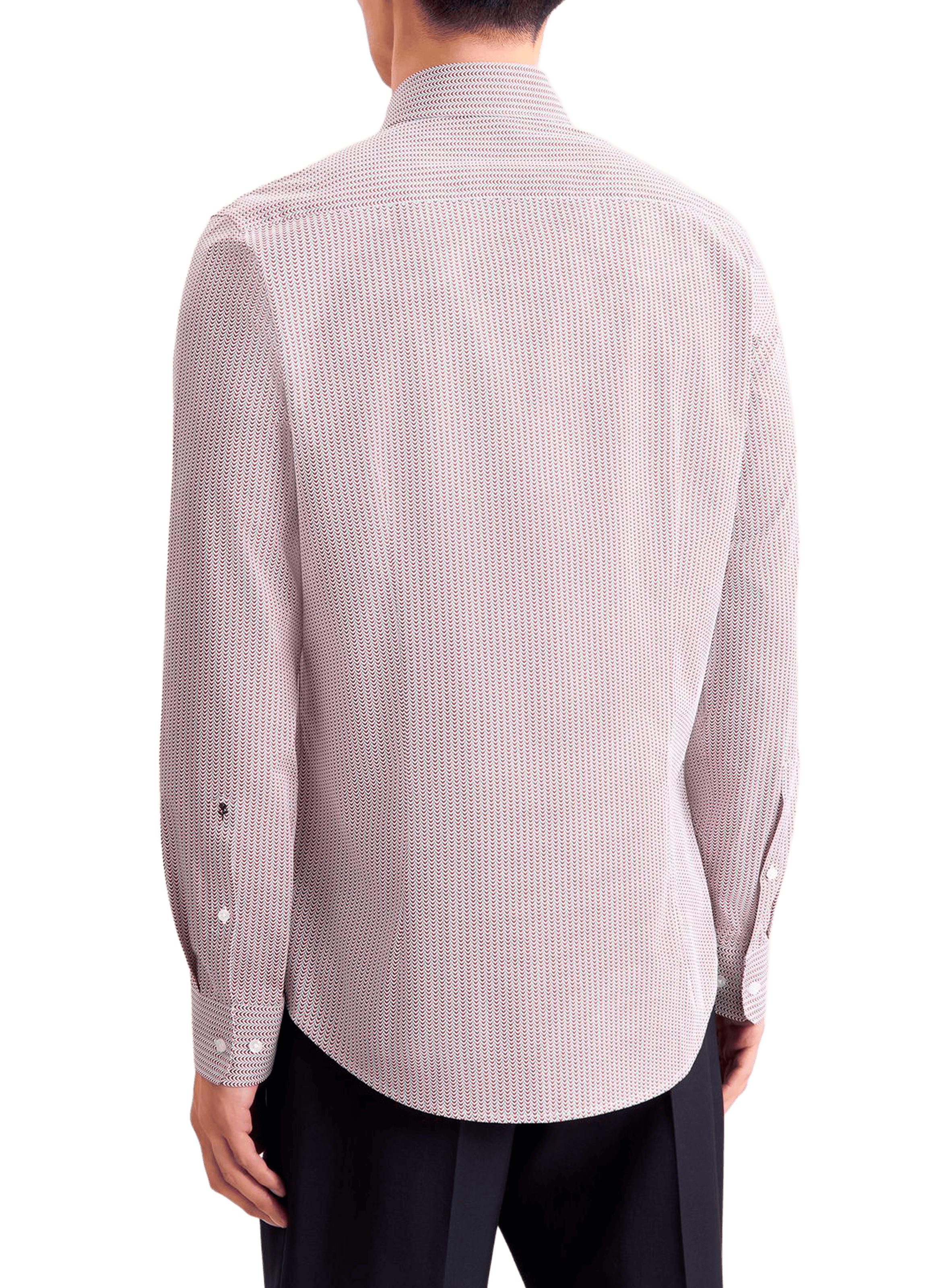 Chemise col classique à rayures en coton SEIDENSTICKER Rouge