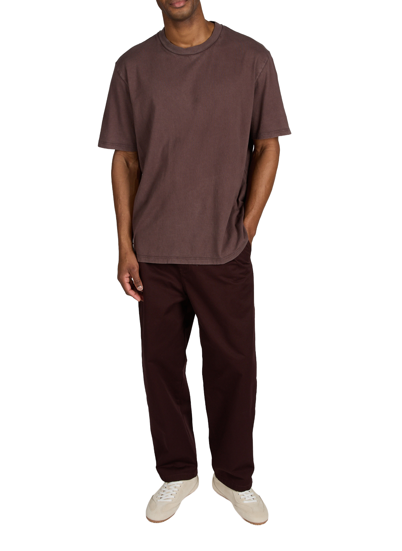 T-shirt à col rond en coton OUR LEGACY Marron