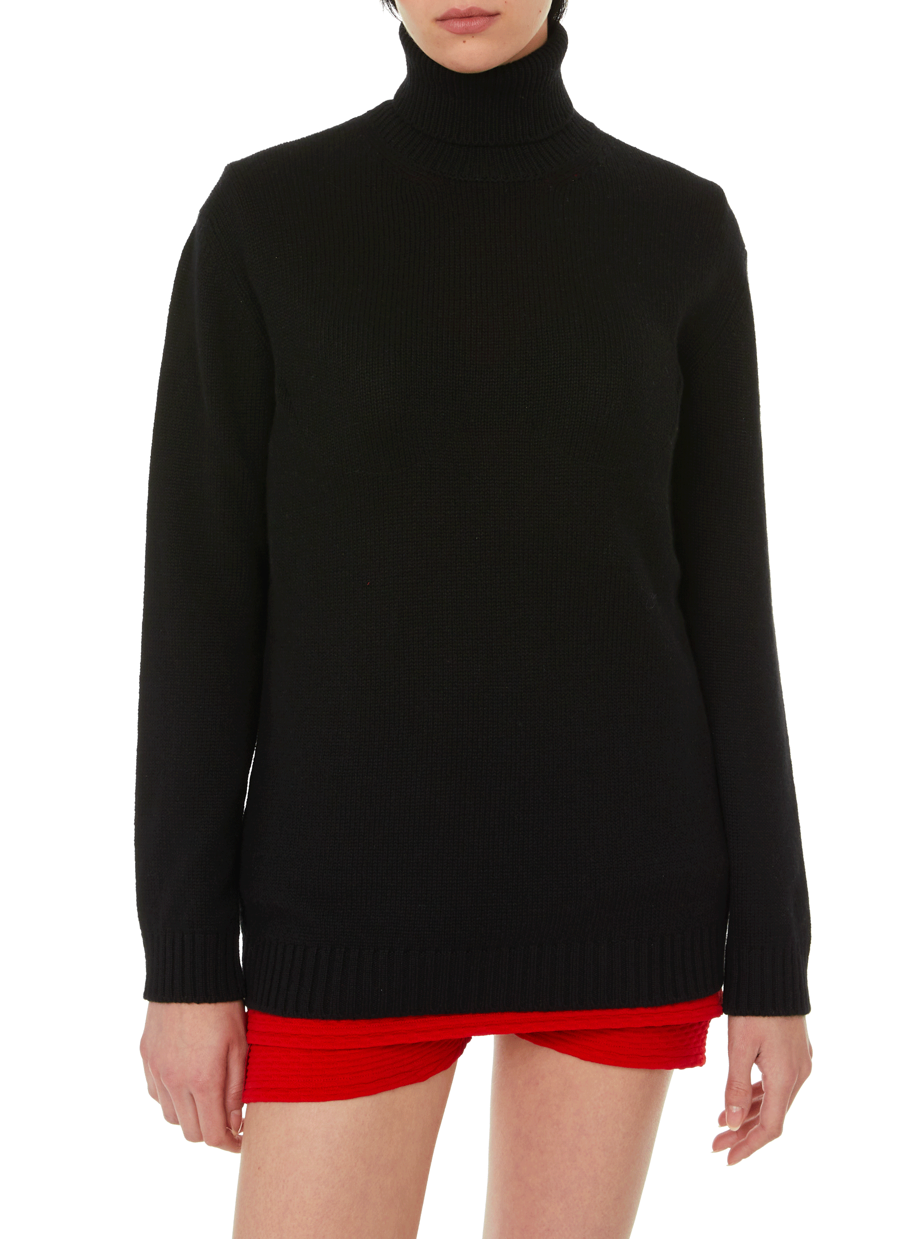 Cashmere turtleneck jumper PRADA Black