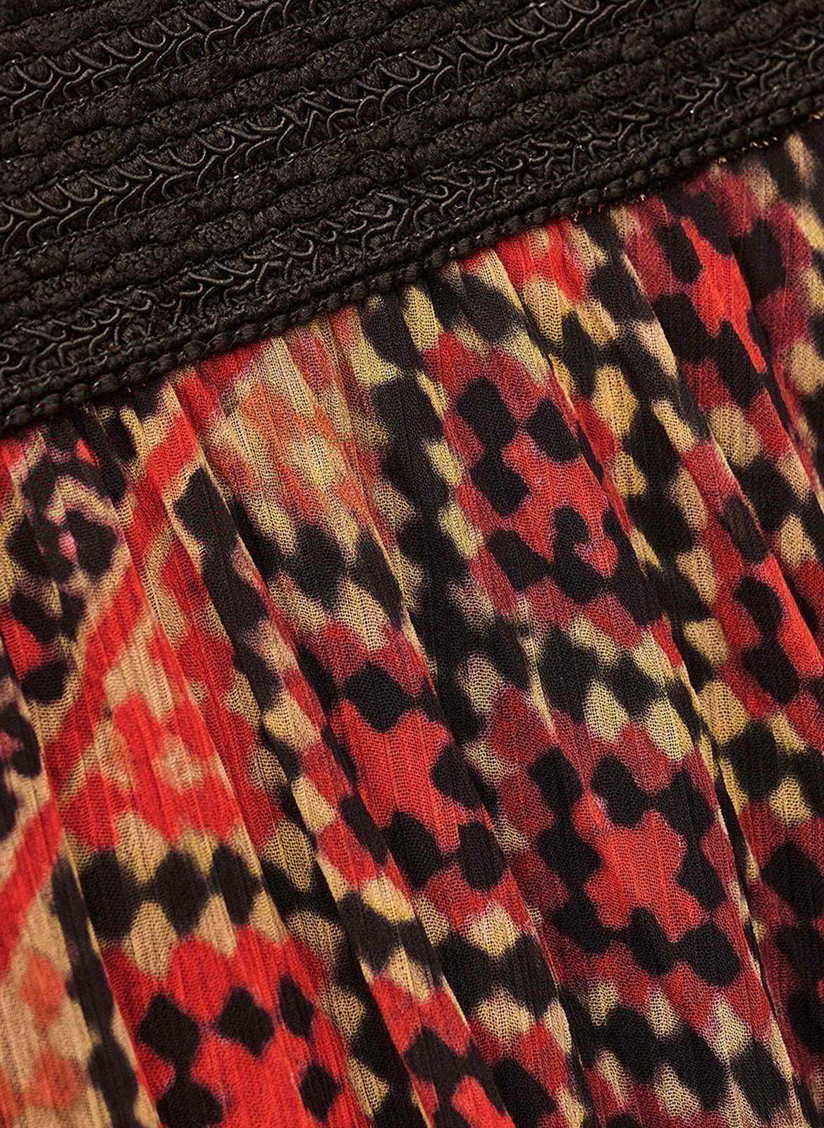 Jupe longue plissée olgia BA&SH Rouge