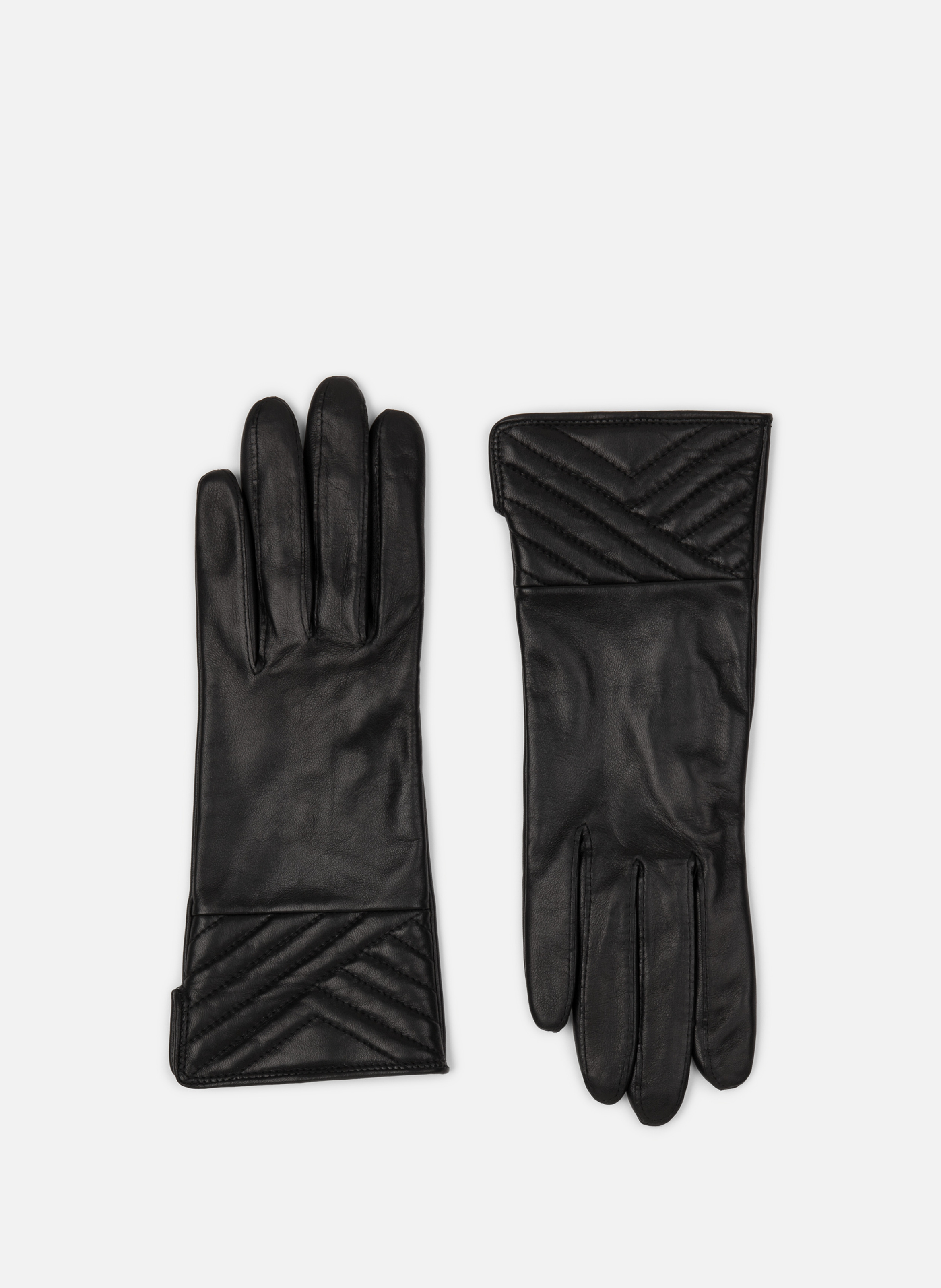 Gants en cuir d'agneau lisse LANCASTER Black