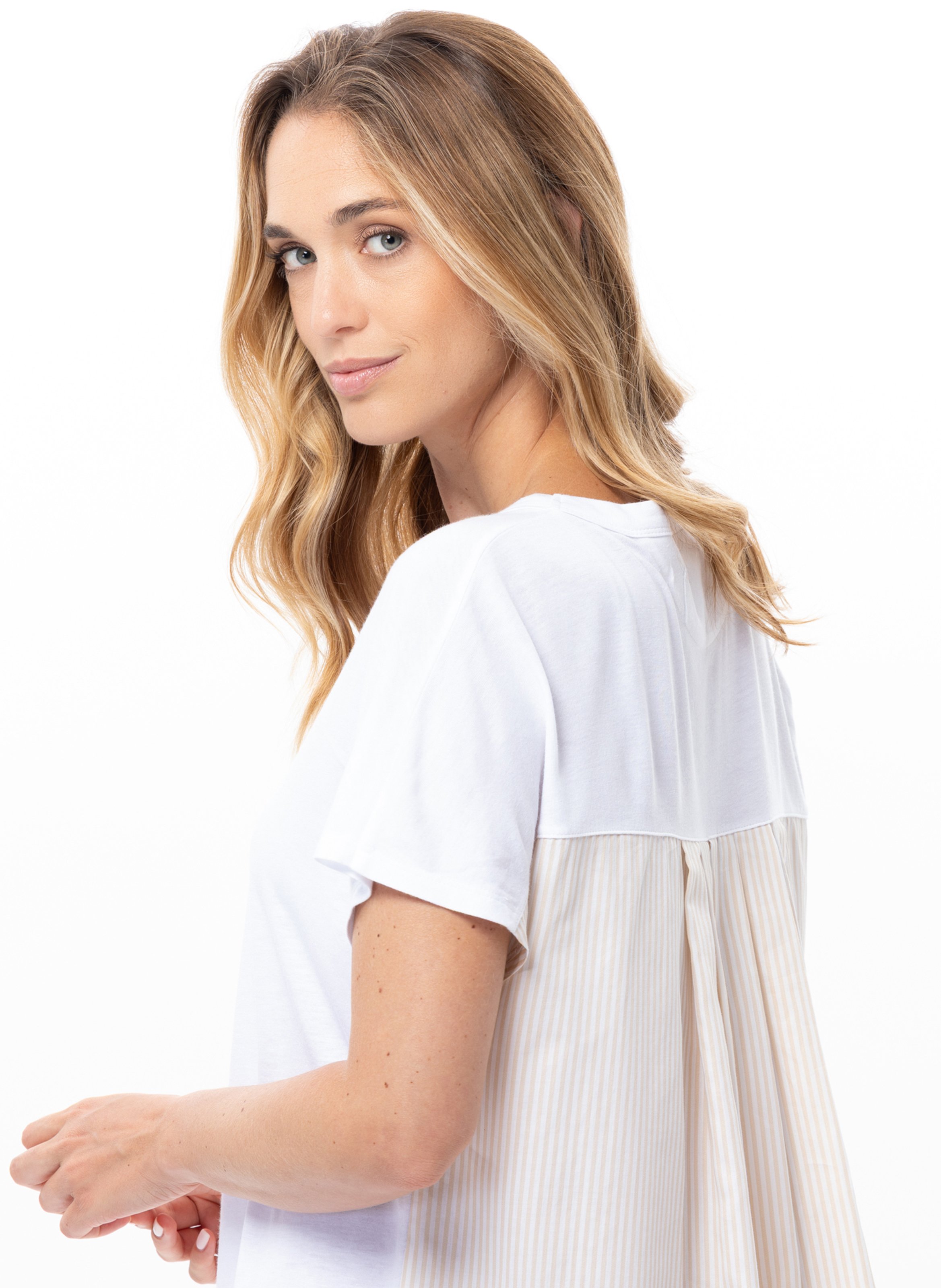 Chemise de nuit en coton modal amy 201 LE CHAT Multicolore