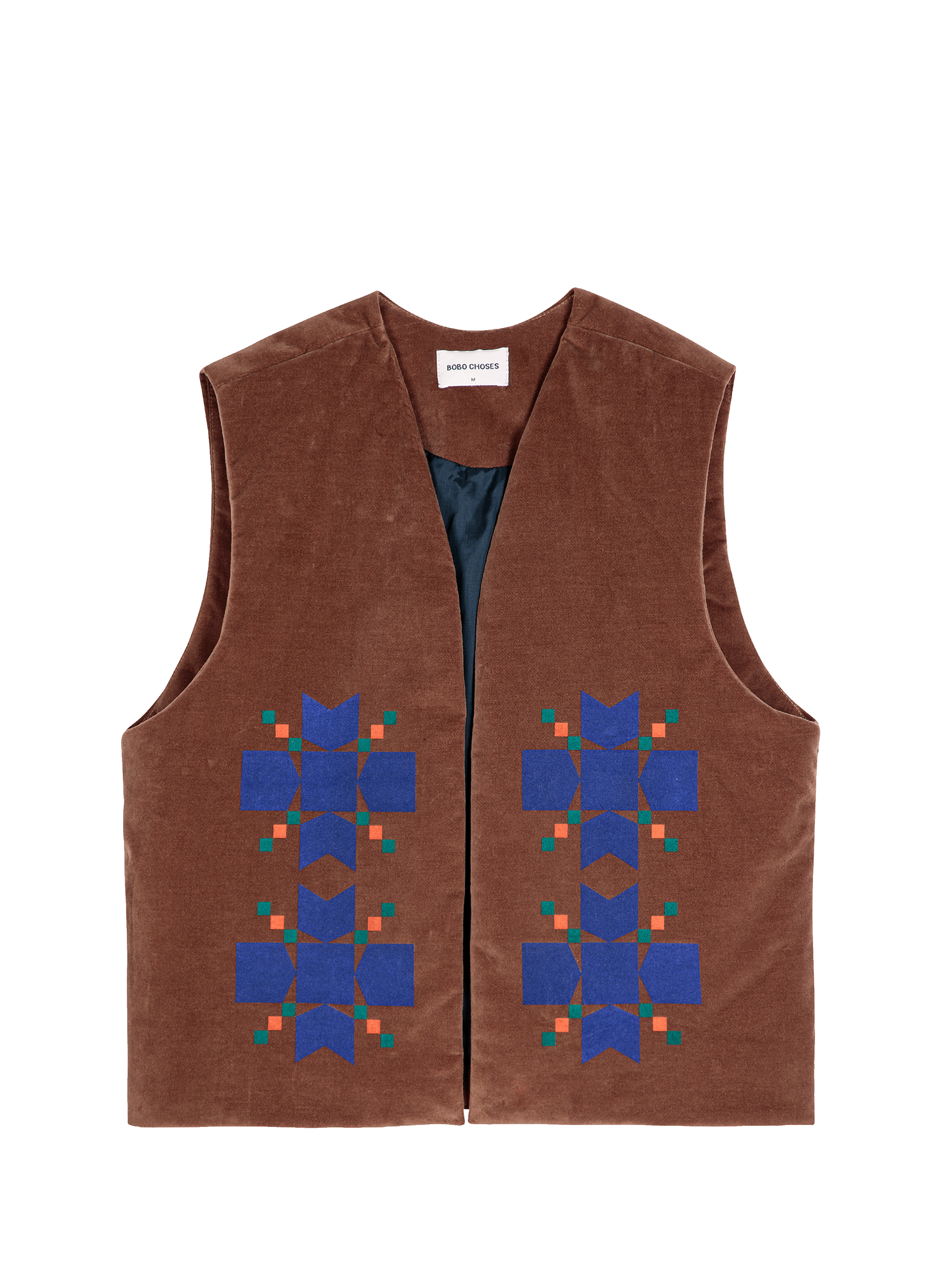 Gilet sans manches en velours de coton BOBO CHOSES Marron