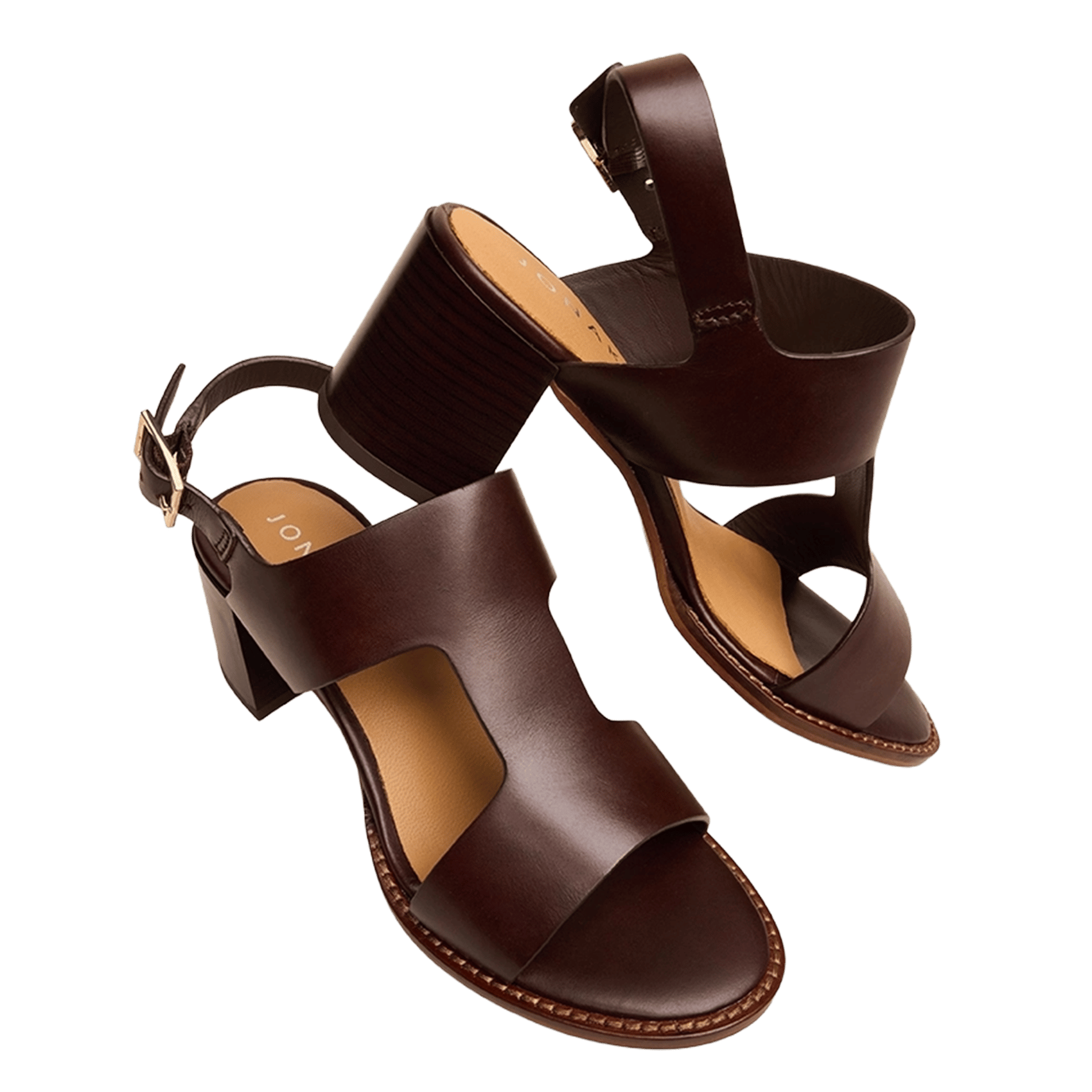 Sandales à talons en cuir alexandra JONAK Violet