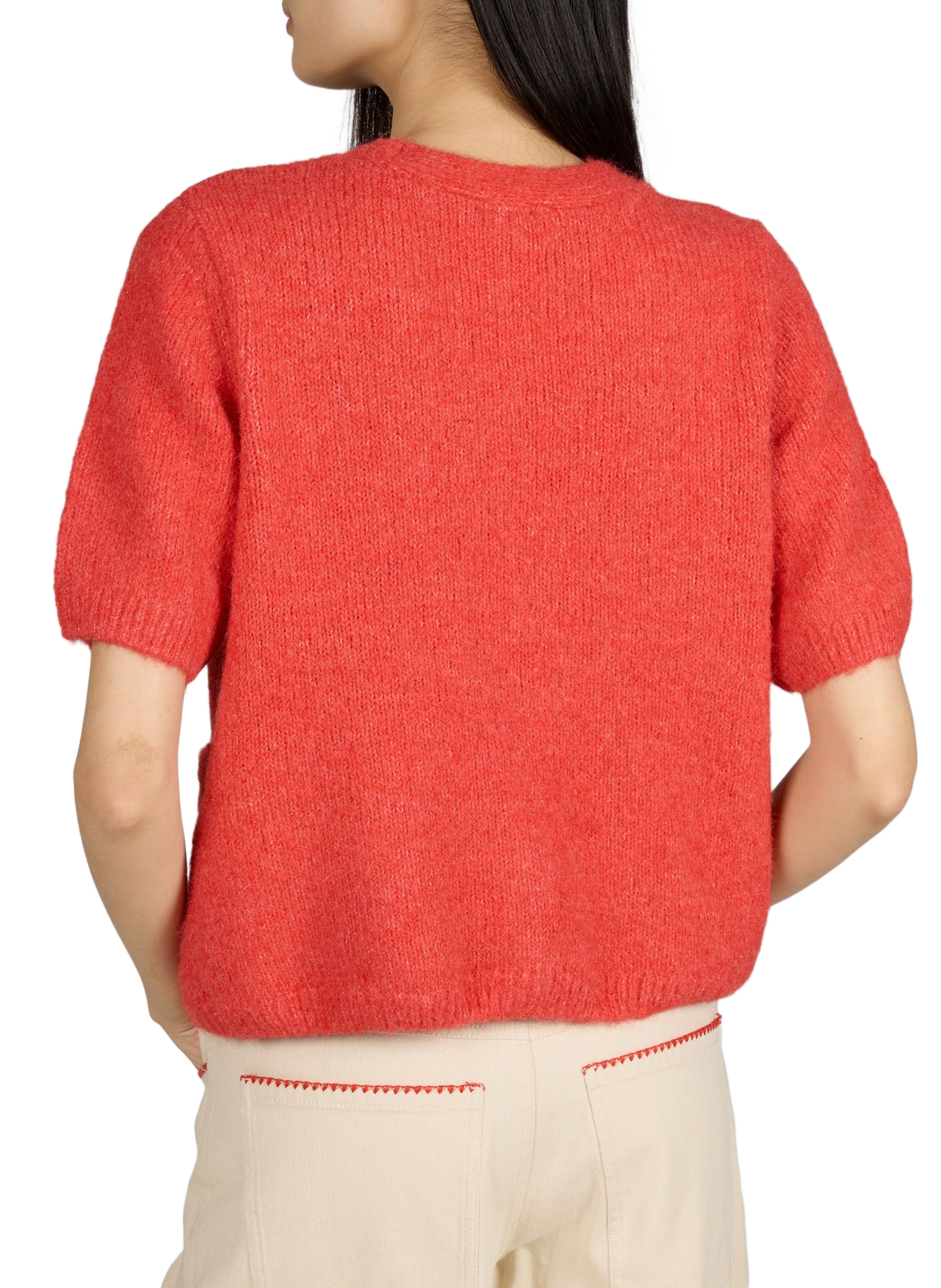 Gilet Objsaggia à manches courtes OBJECT Beige