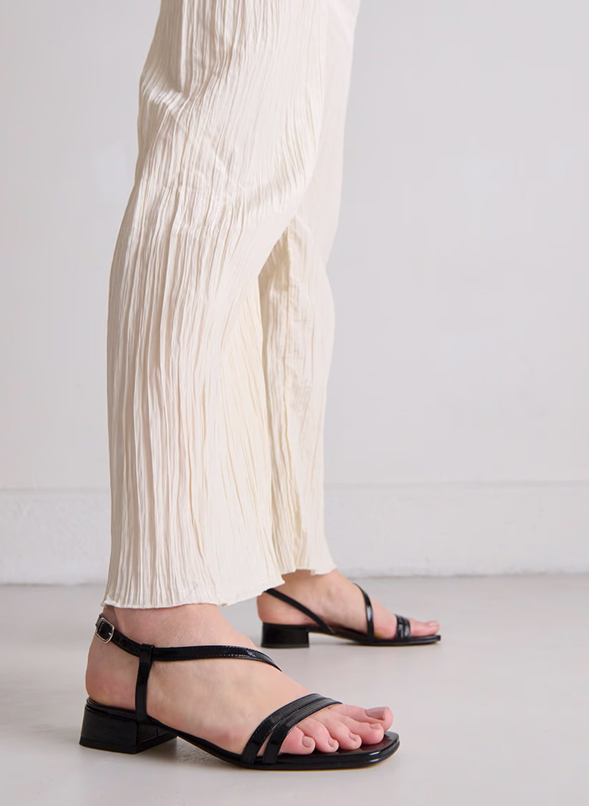 Sandales à talons en cuir anaya JONAK Noir