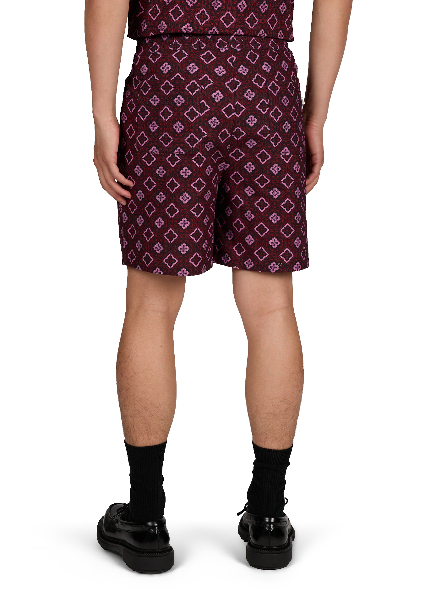 Short Harry Arabesque en coton LES DEUX Rouge