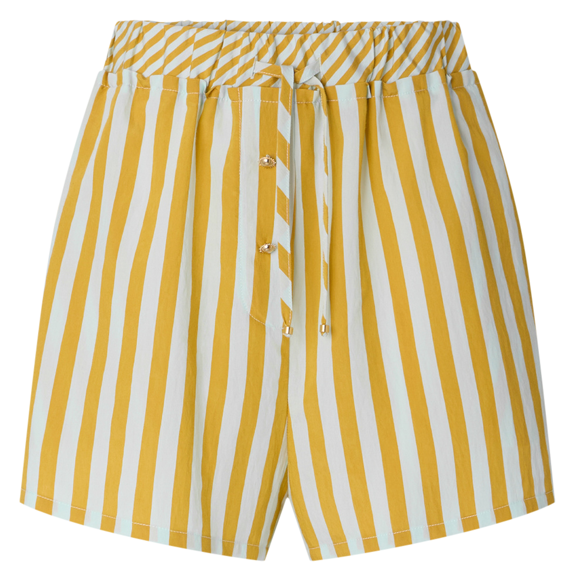 Short large à rayures agde SESSUN Jaune