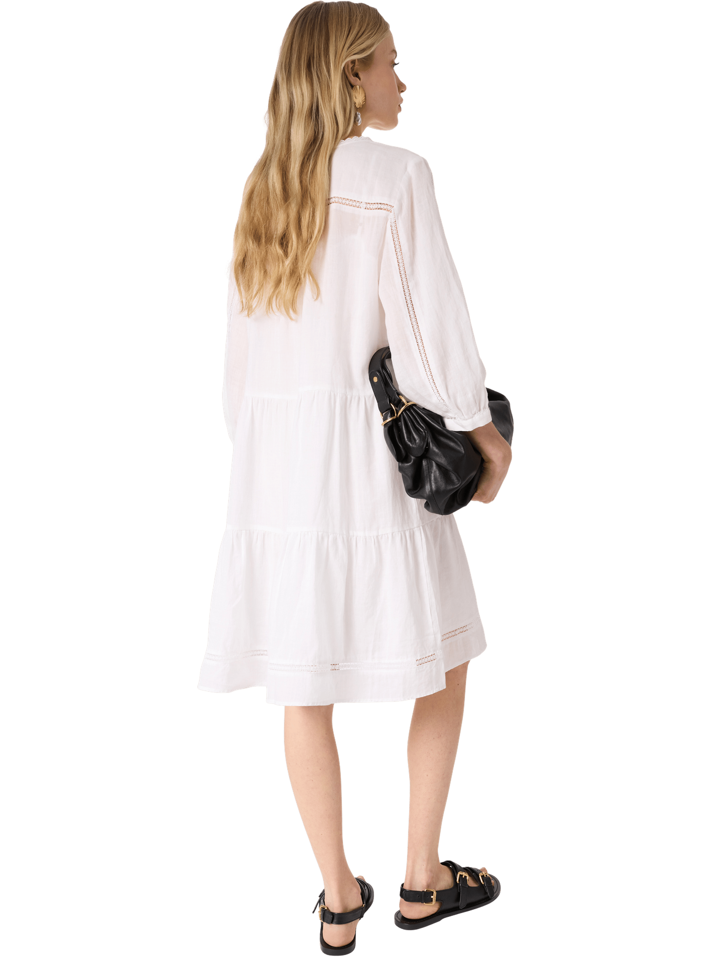 Robe courte et droite à dentelle - riane GERARD DAREL Beige