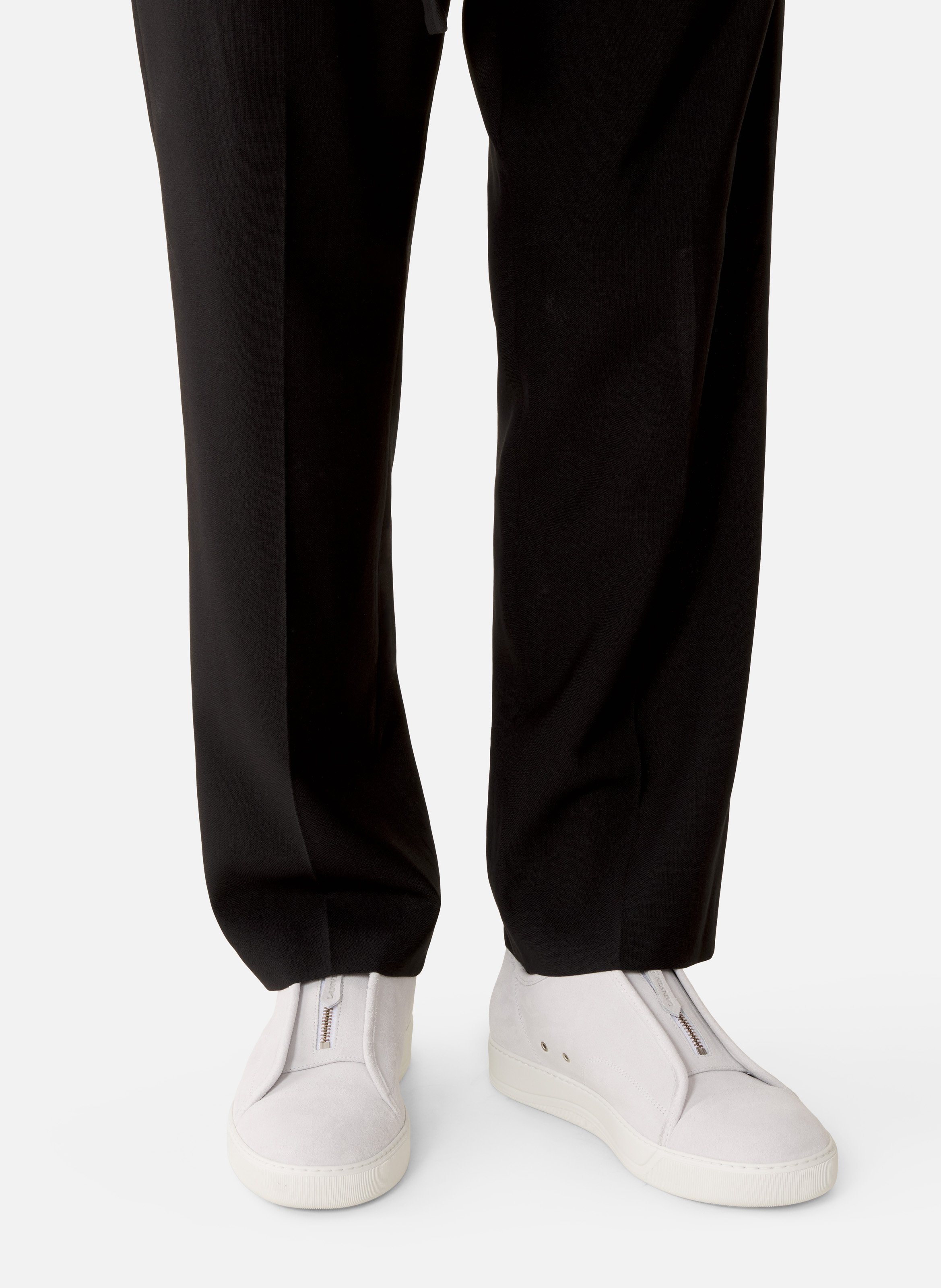 Sneakers dbb1 zip en suede LANVIN Blanc