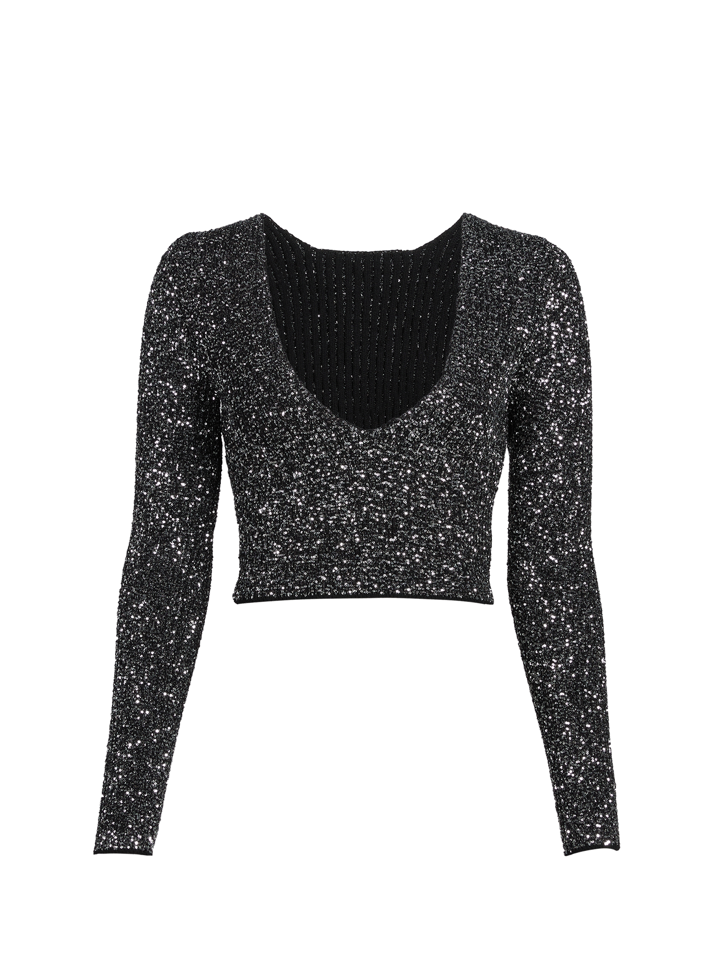 Short top with rhinestones Barim SAISON 1865 Silver