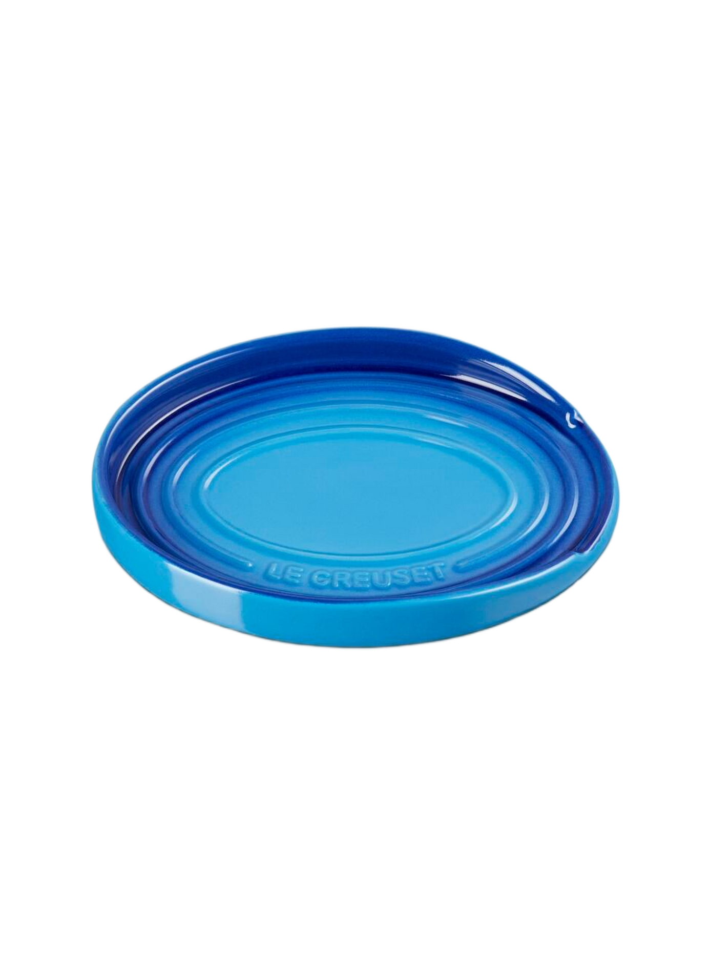 Löffelablage aus Keramik in ovaler Form REPOSE CUILLERE OVALE 16CM Azur