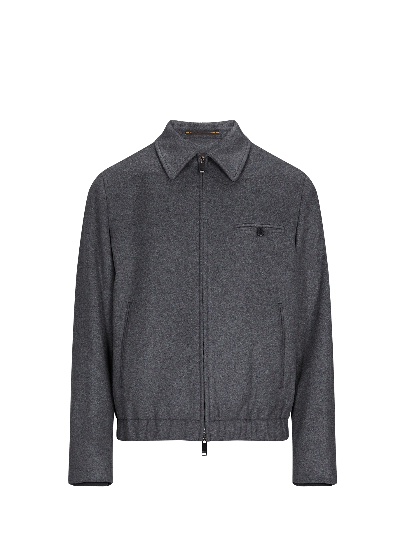 Primo Bomber aus Mischung von Schurwolle und Kaschmir SLOWEAR Grau