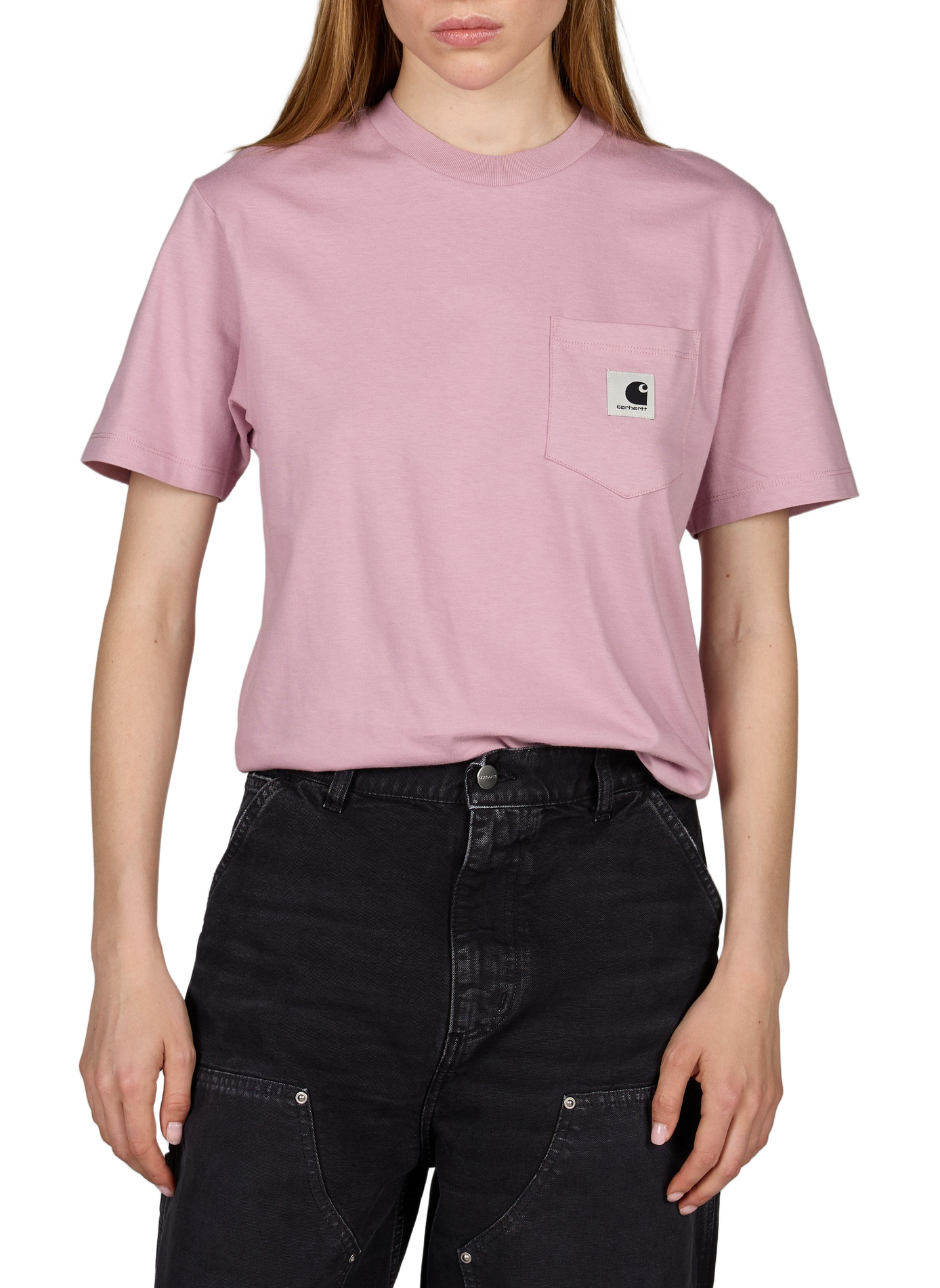 Kurzarm-Baumwollpullover CARHARTT WIP Rosa
