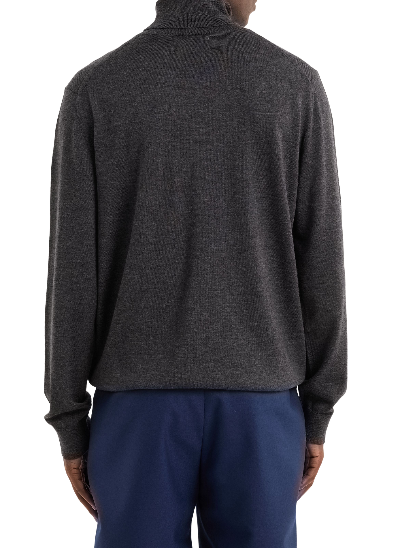 Rollkragenpullover aus Merinowolle | Grau SAISON 1865 Herren