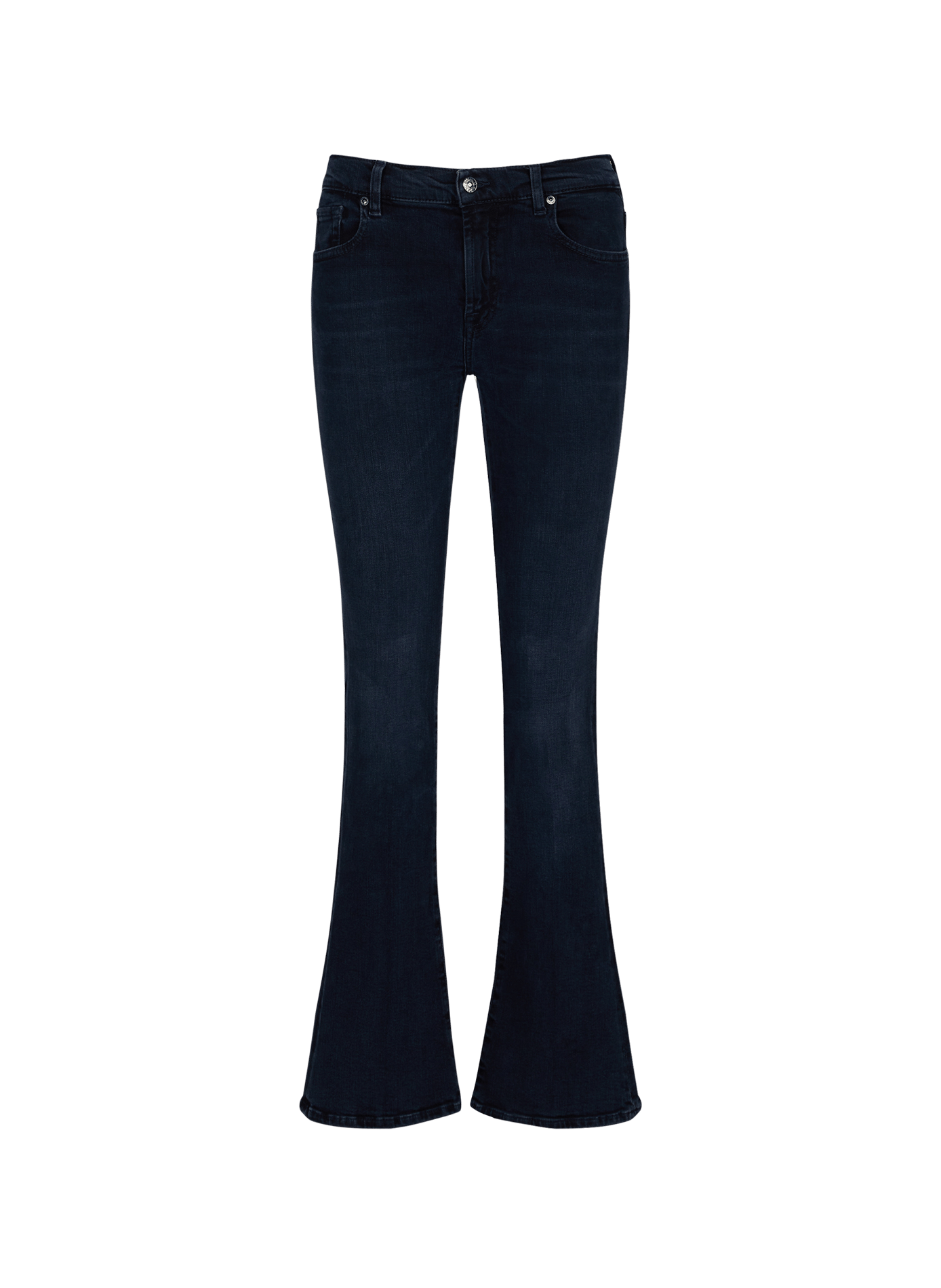 Jean bootcut en coton mélangé 7 FOR ALL MANKIND Bleu