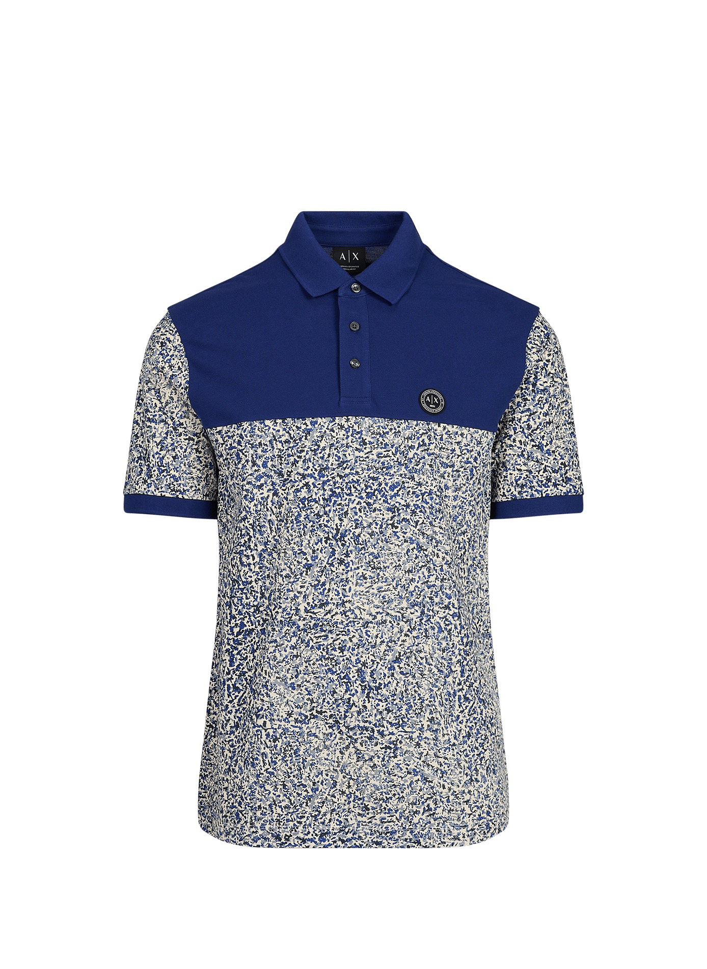 Straight fit short-sleeve cotton polo ARMANI EXCHANGE Multicolour