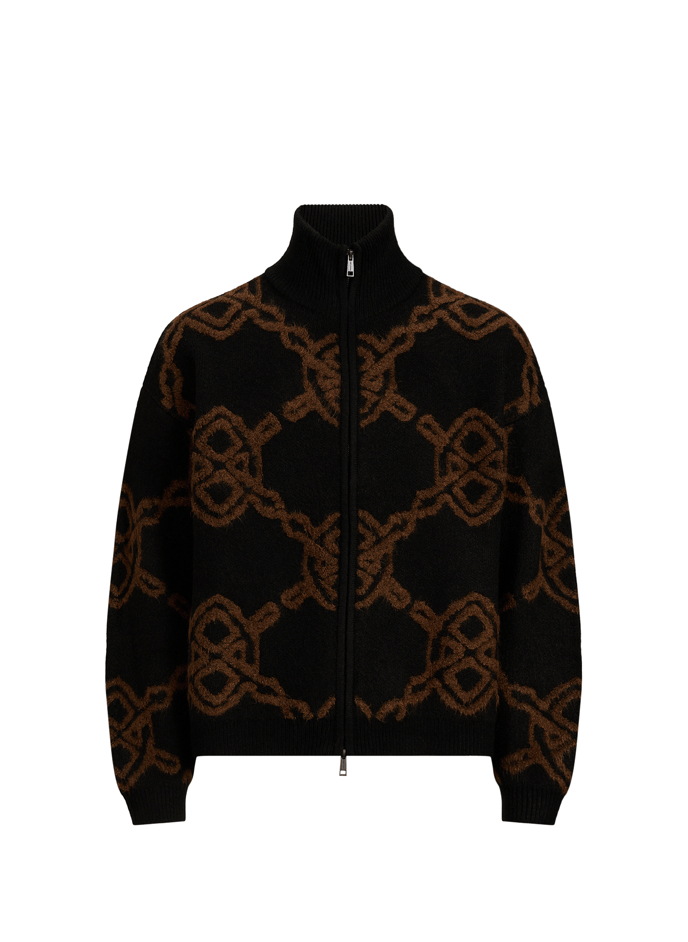 Vest met ritssluiting en print DAILY PAPER Zwart