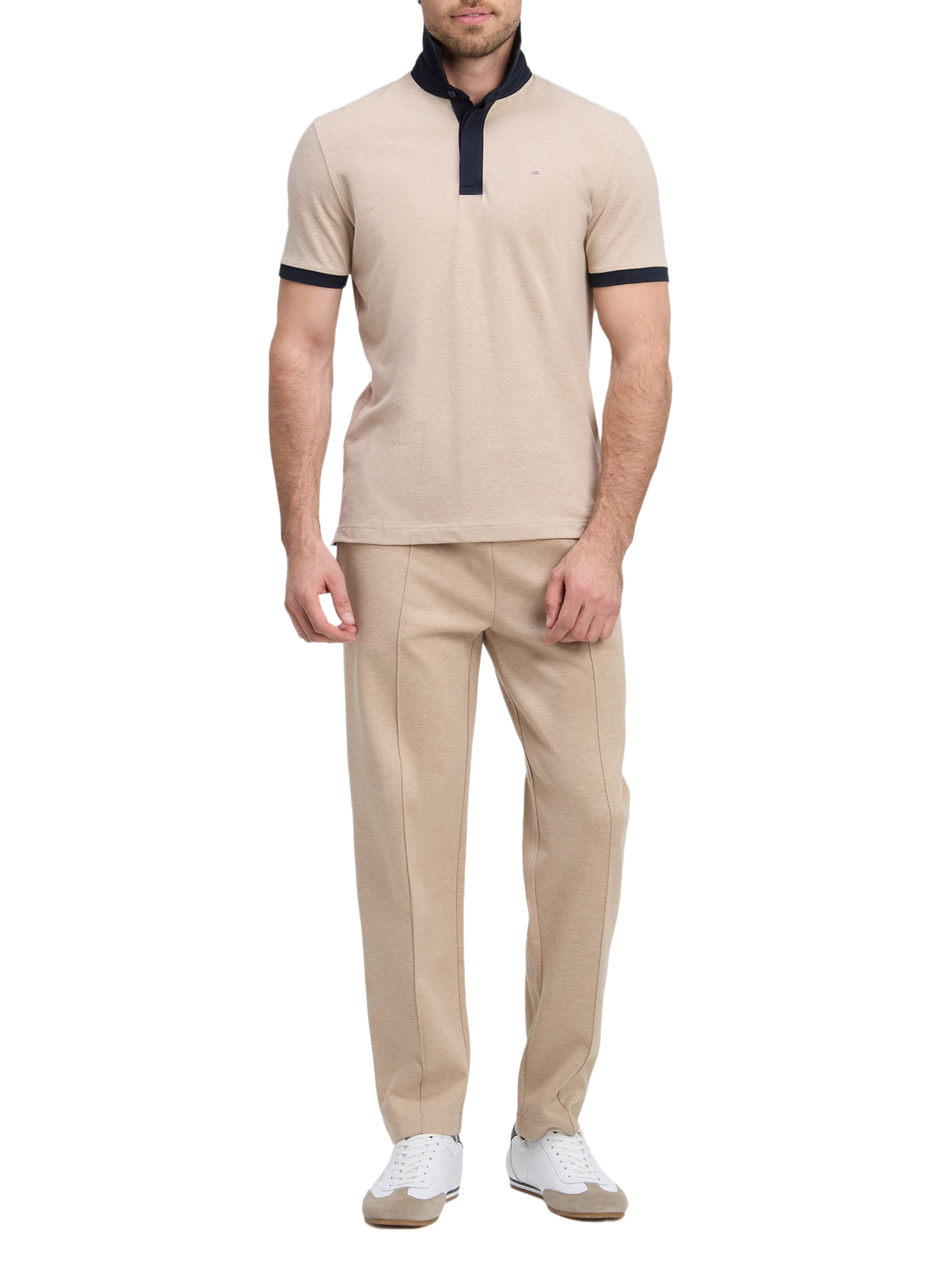 Pantalon de survêtement en coton mélangé EDEN PARK Beige