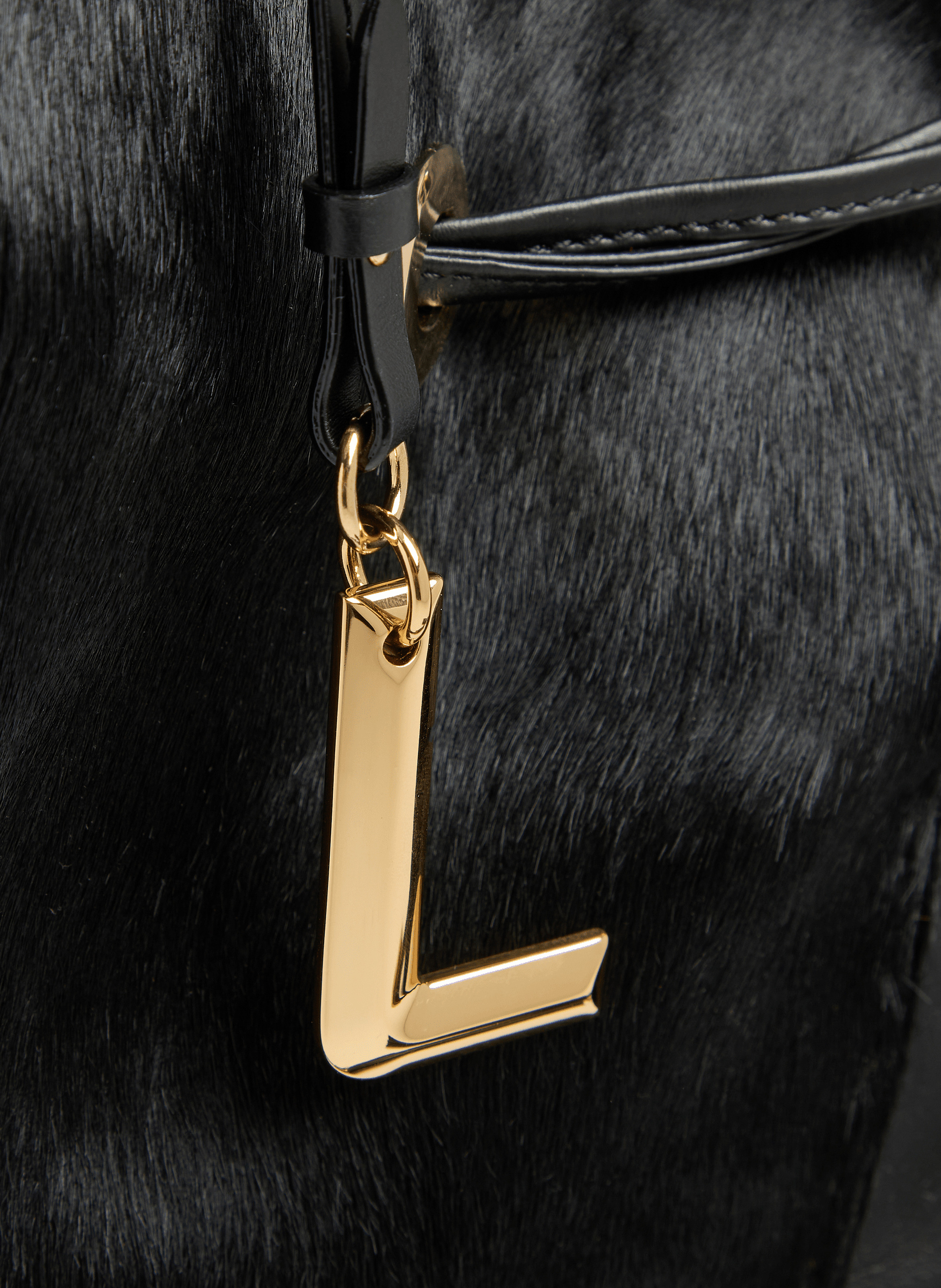 Sac seau premier flirt de lancel en animation 150y pony : cuirs de vachette pony & lisse LANCEL Noir