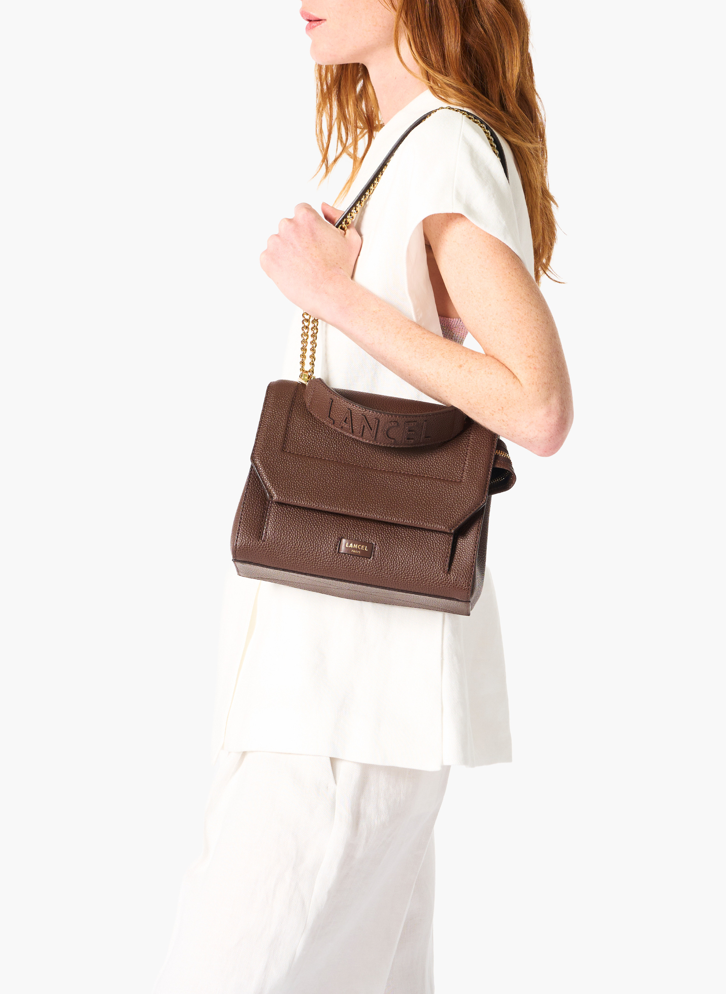 Sac rabat s ninon de lancel en cuir | Marron LANCEL Femme