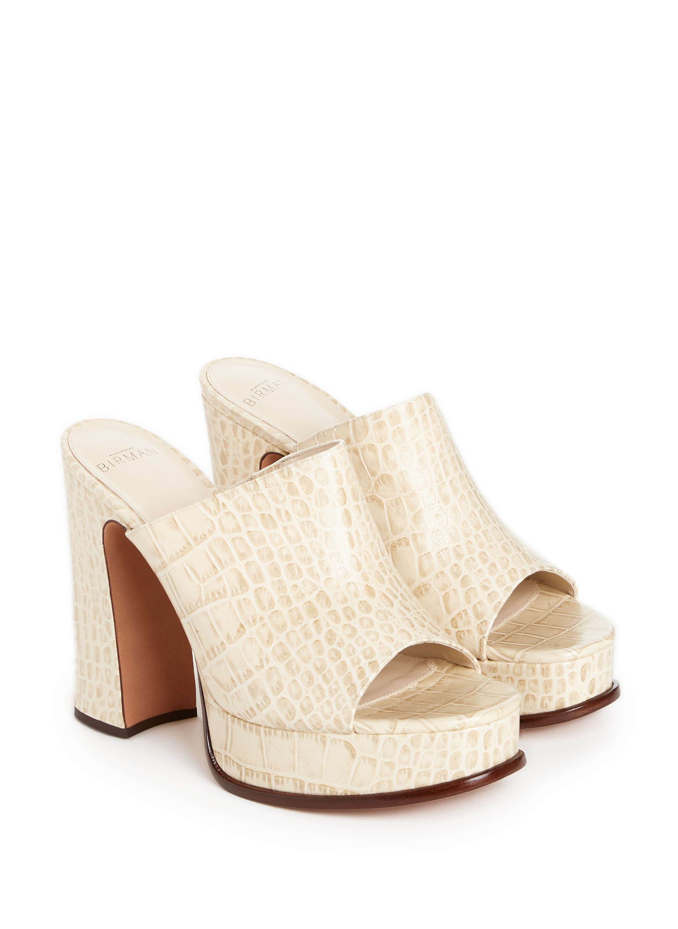 Mules effet croco Lavinia