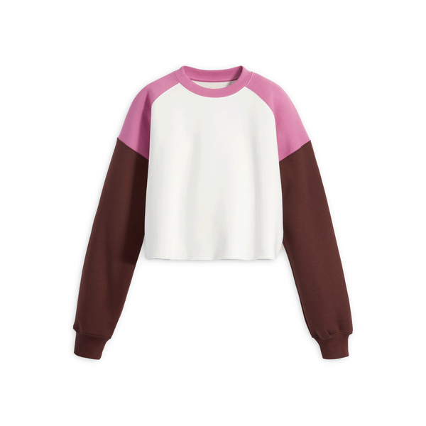 Sweatshirt tricolore en coton